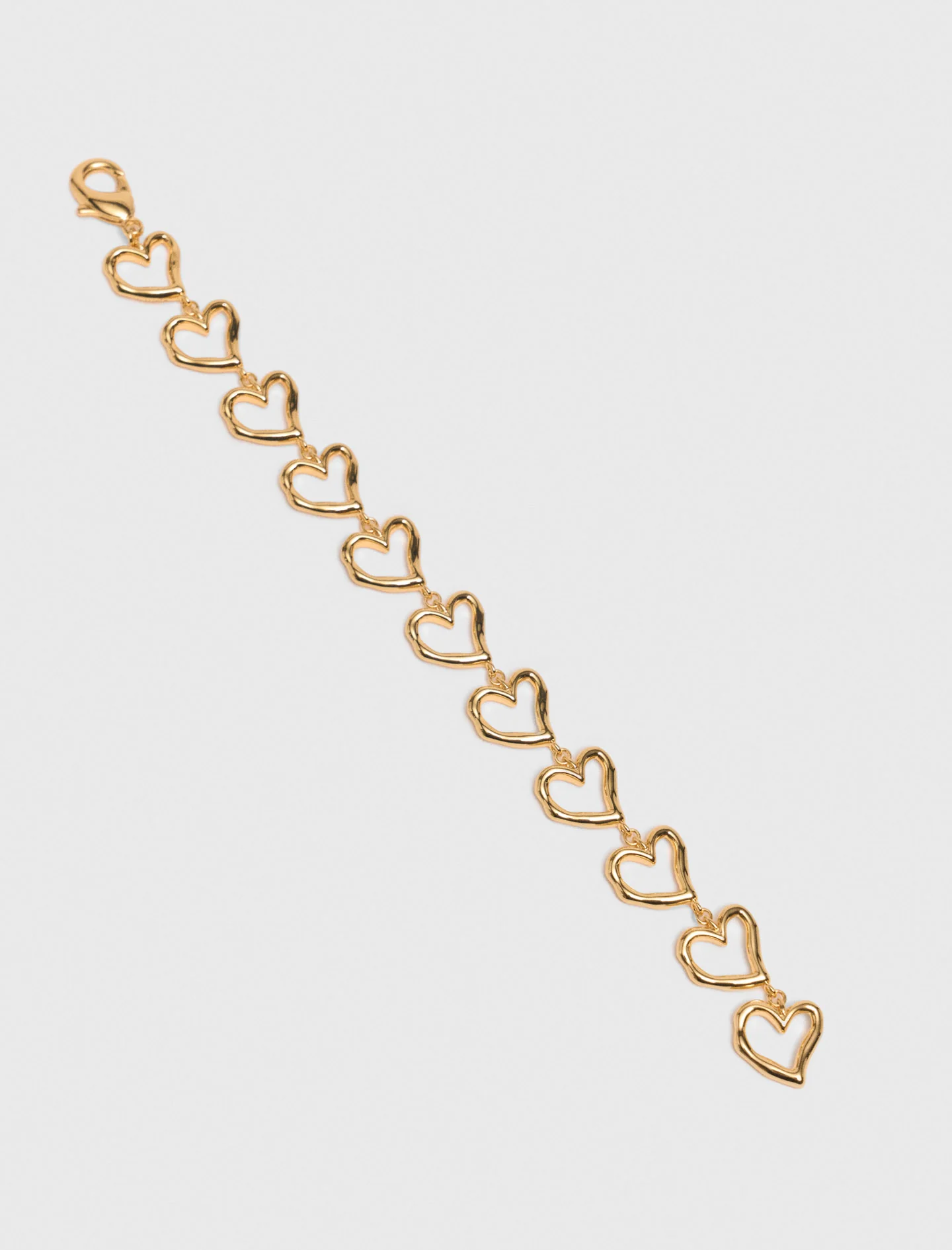 Gold-plated heart bracelet Light Gold - Image 2