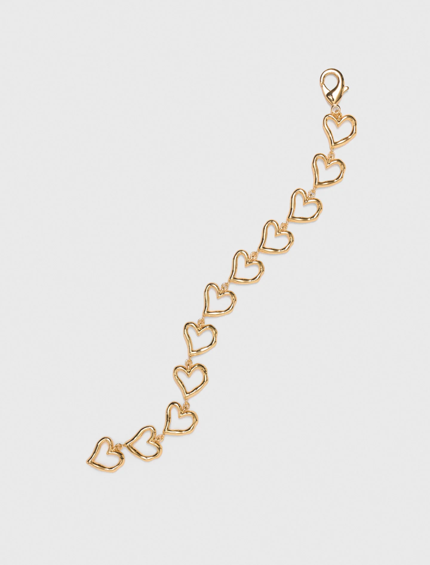 Gold-plated heart bracelet Light Gold - Image 3