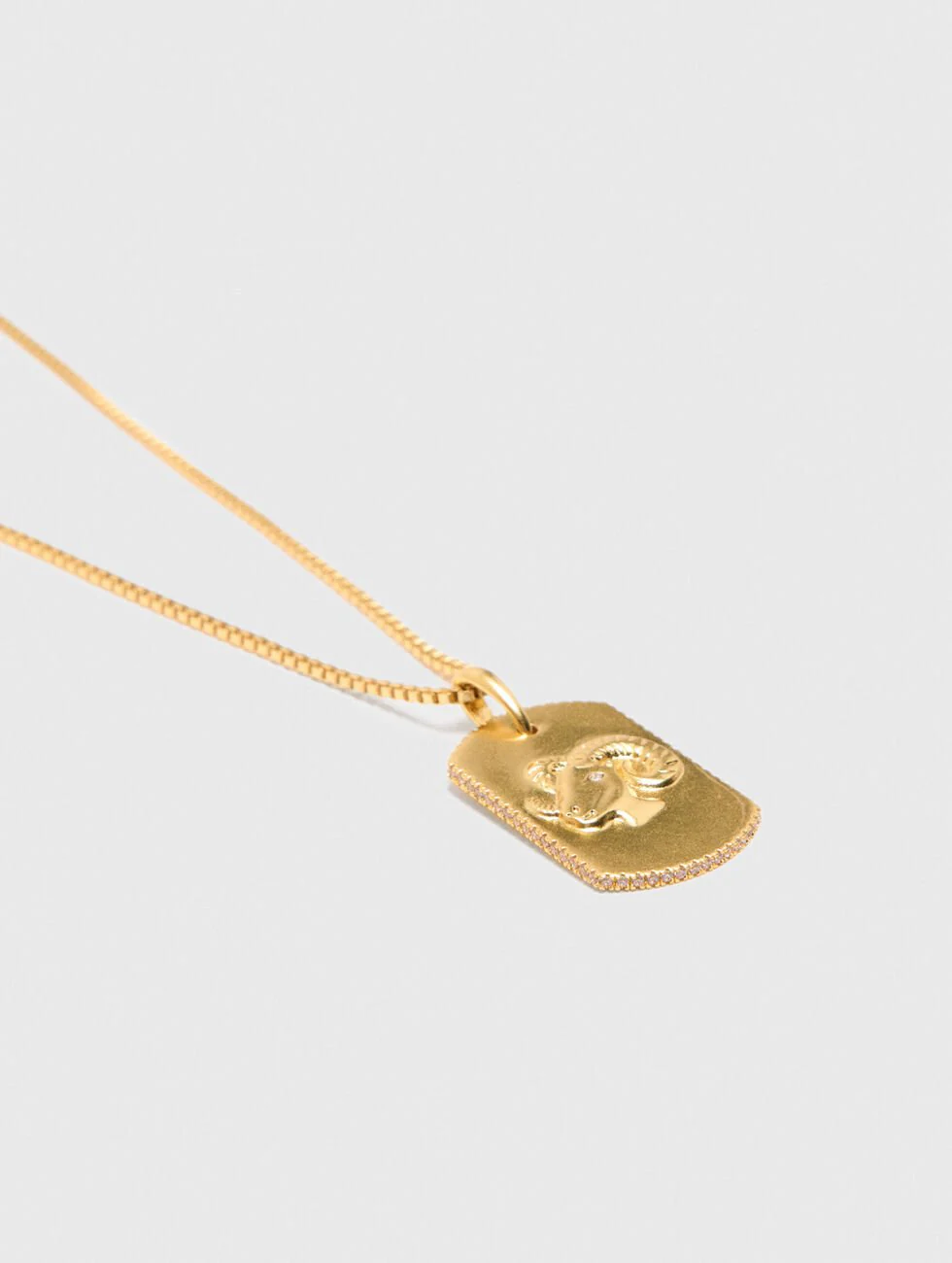 Aries Zodiac sign plaque necklace Aries - Image 3