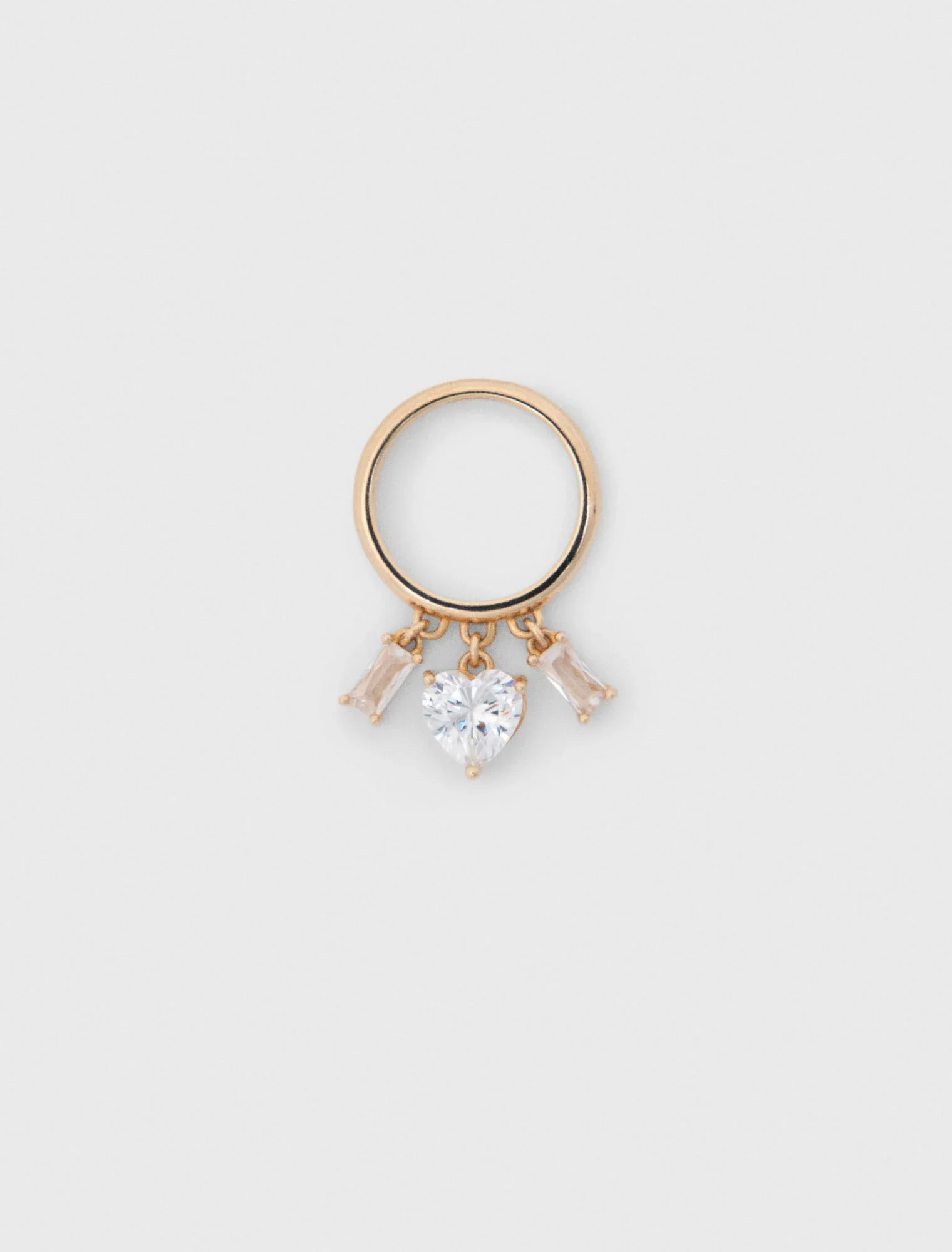 Rhinestone-Jewelled Gold-Tone Ring Gold - Image 4