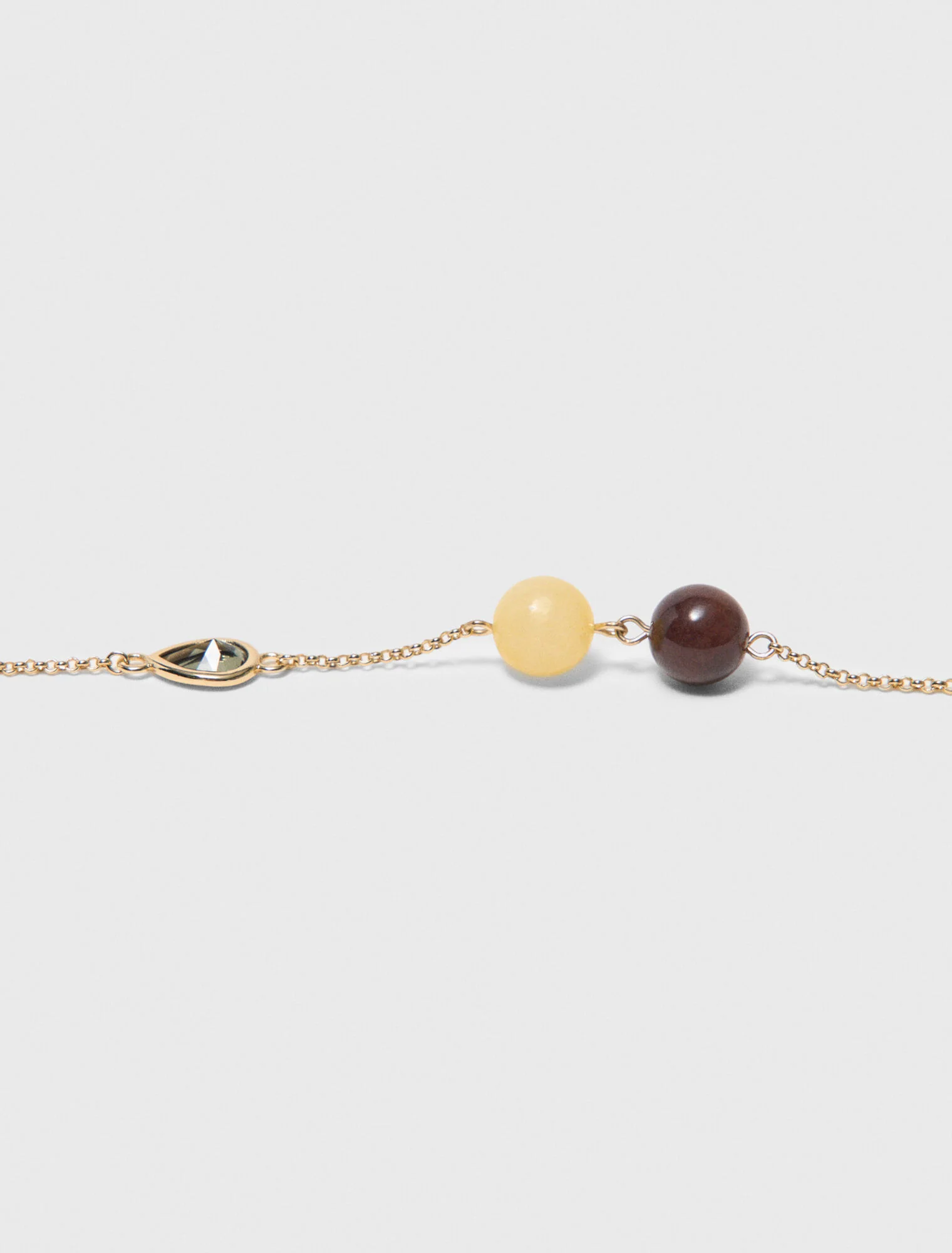 Bracelet With Pearl And Rhinestone Gold - Image 6