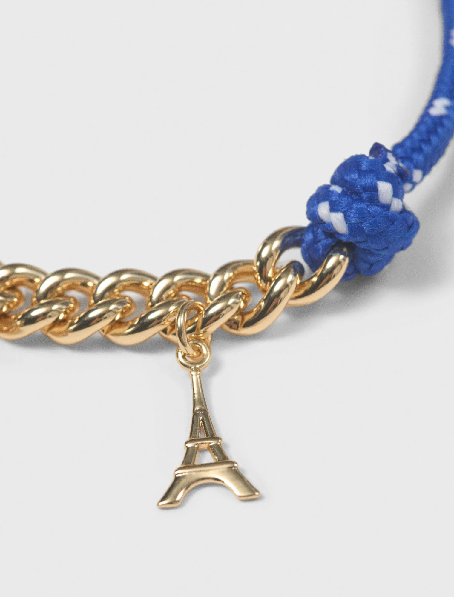 Marine Cord Chain Bracelet Gold - Image 4