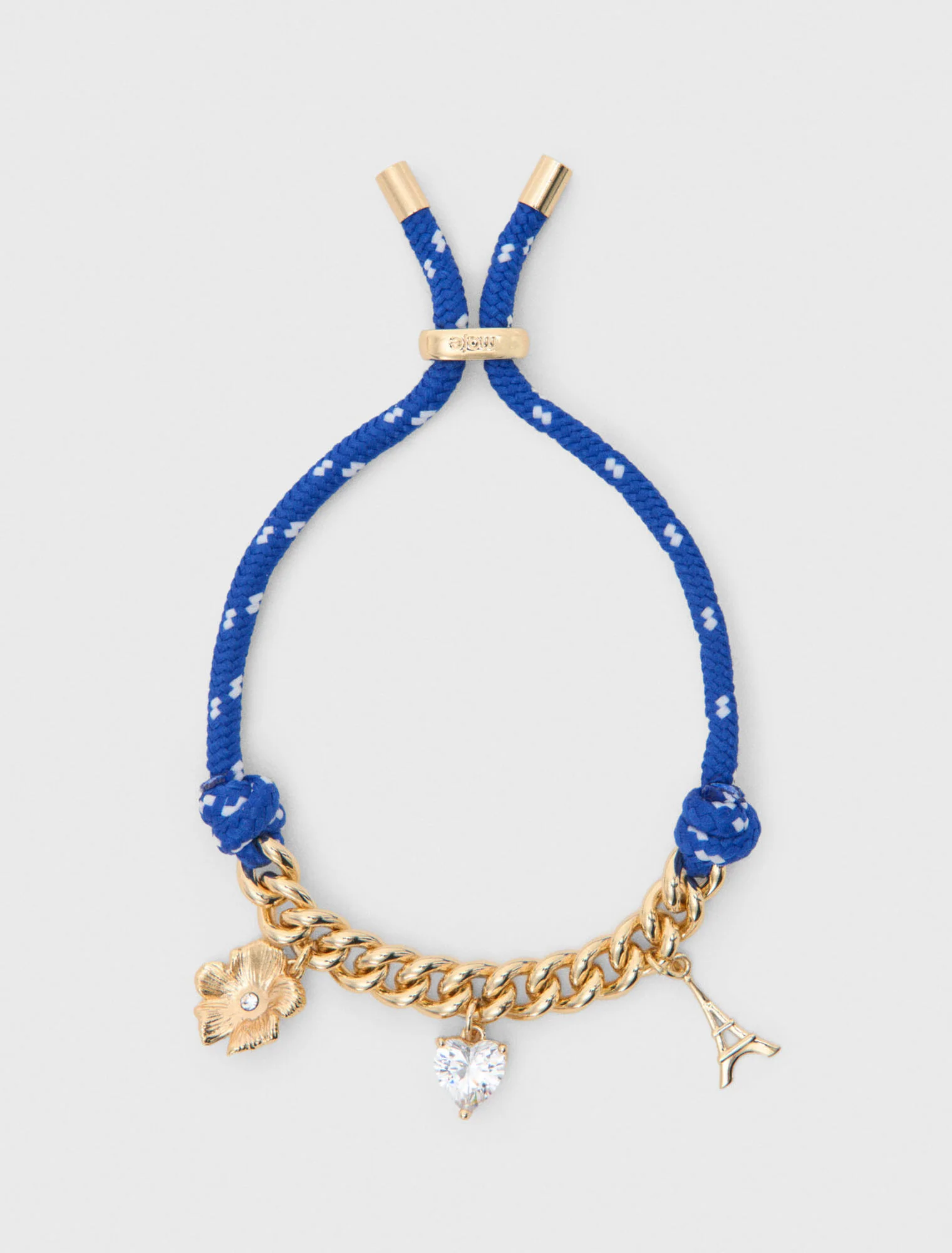 Marine Cord Chain Bracelet Gold - Image 5