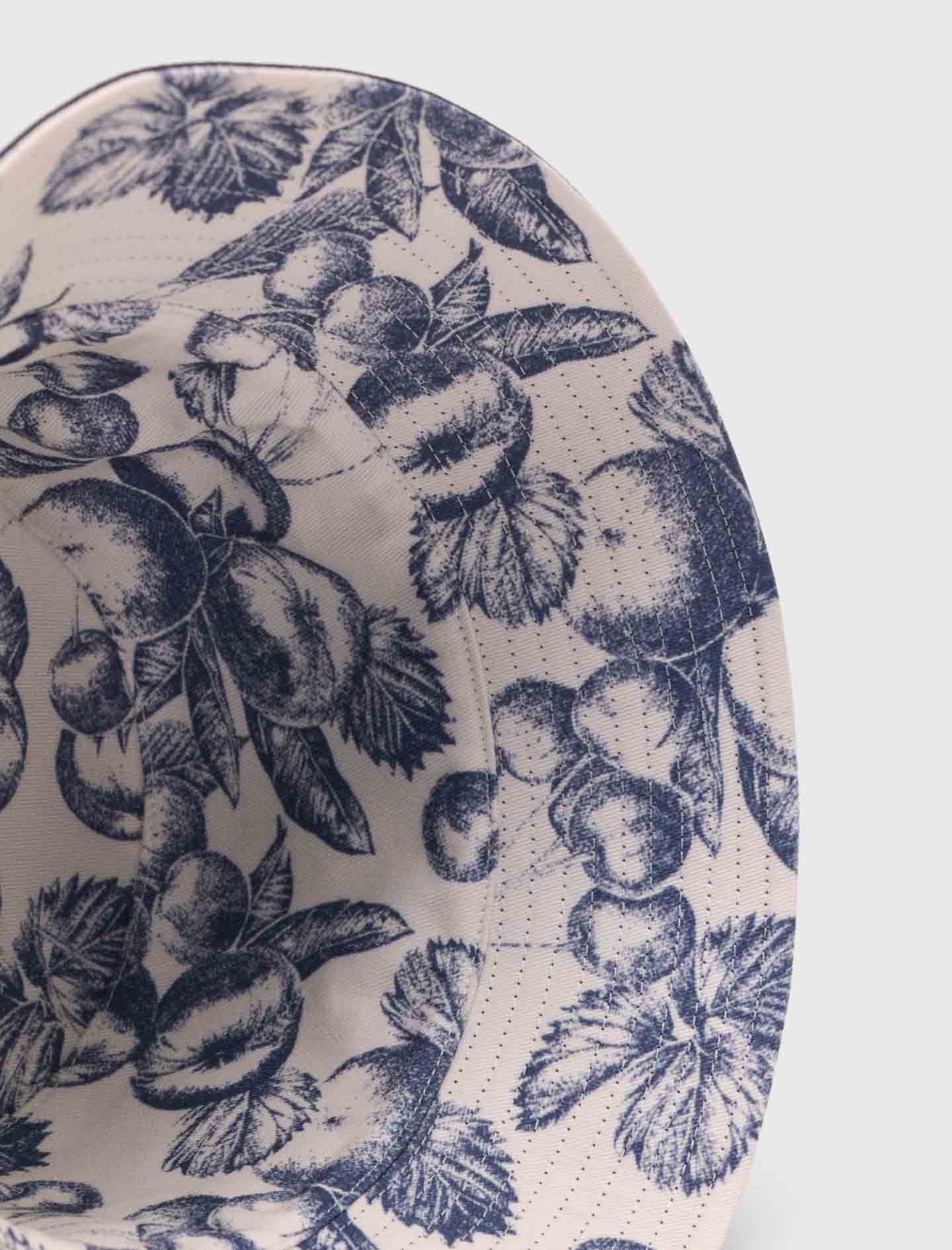 Reversible fruit print bucket hat Navy - Image 6