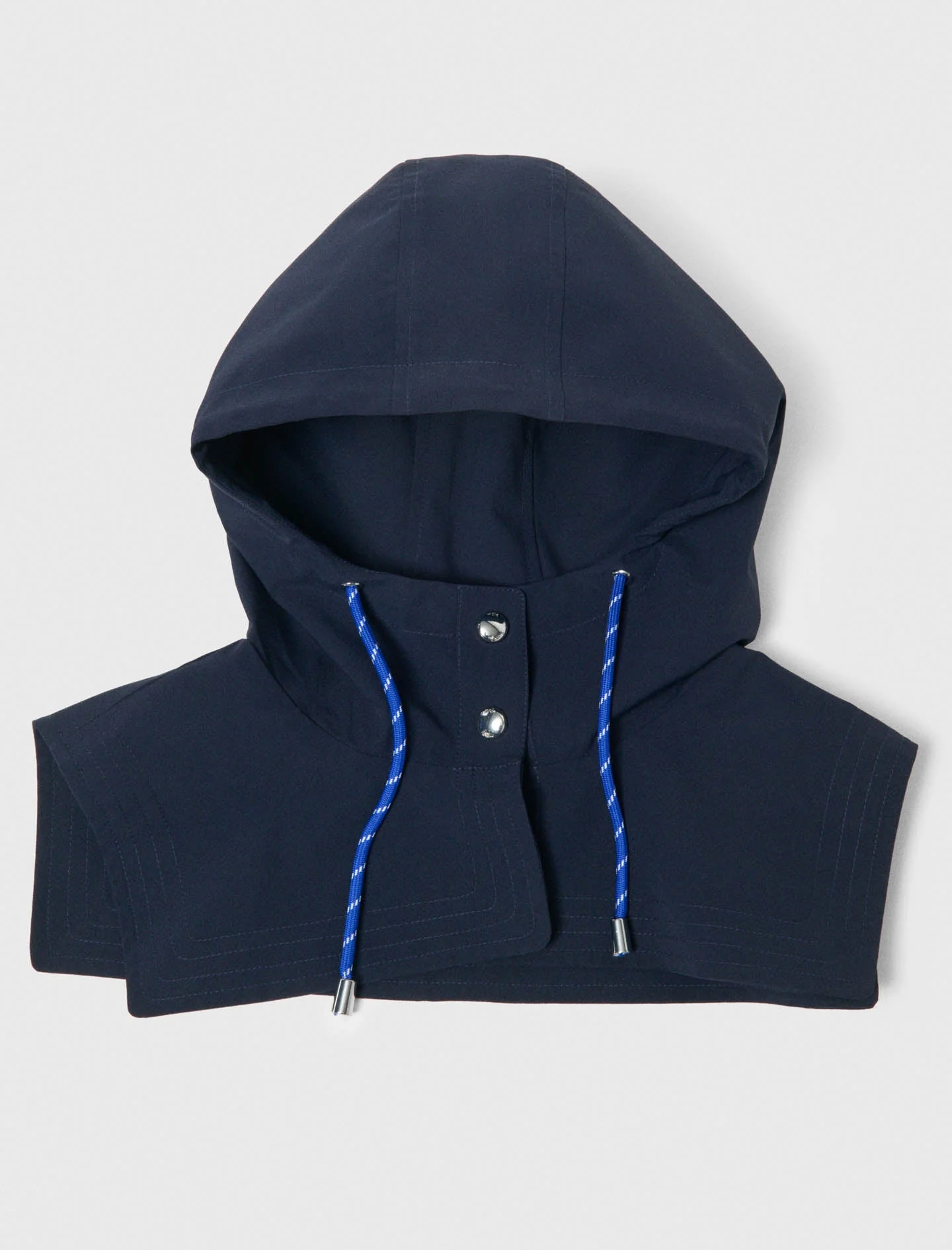 Waterproof Drawstring Hood Navy - Image 3