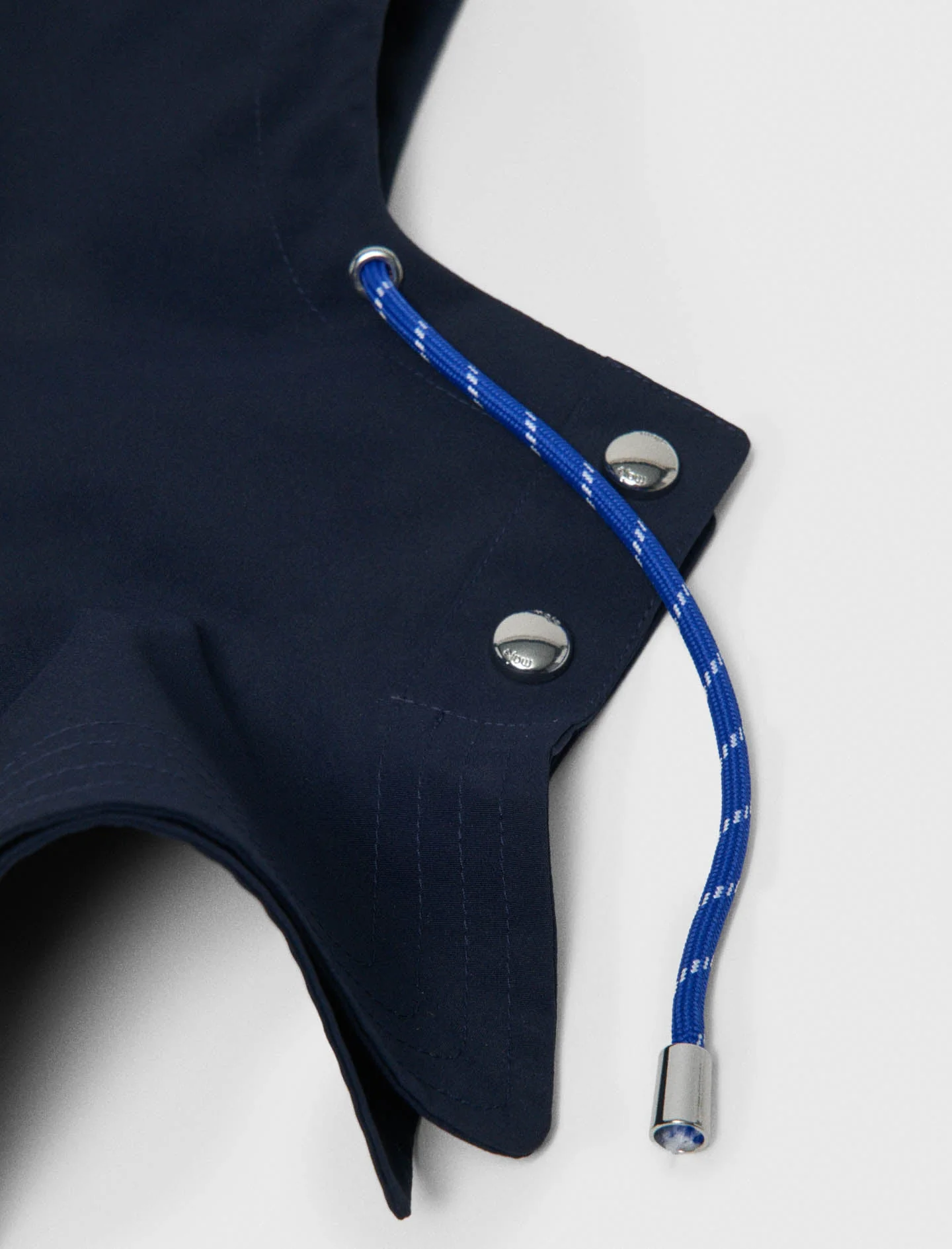 Waterproof Drawstring Hood Navy - Image 4