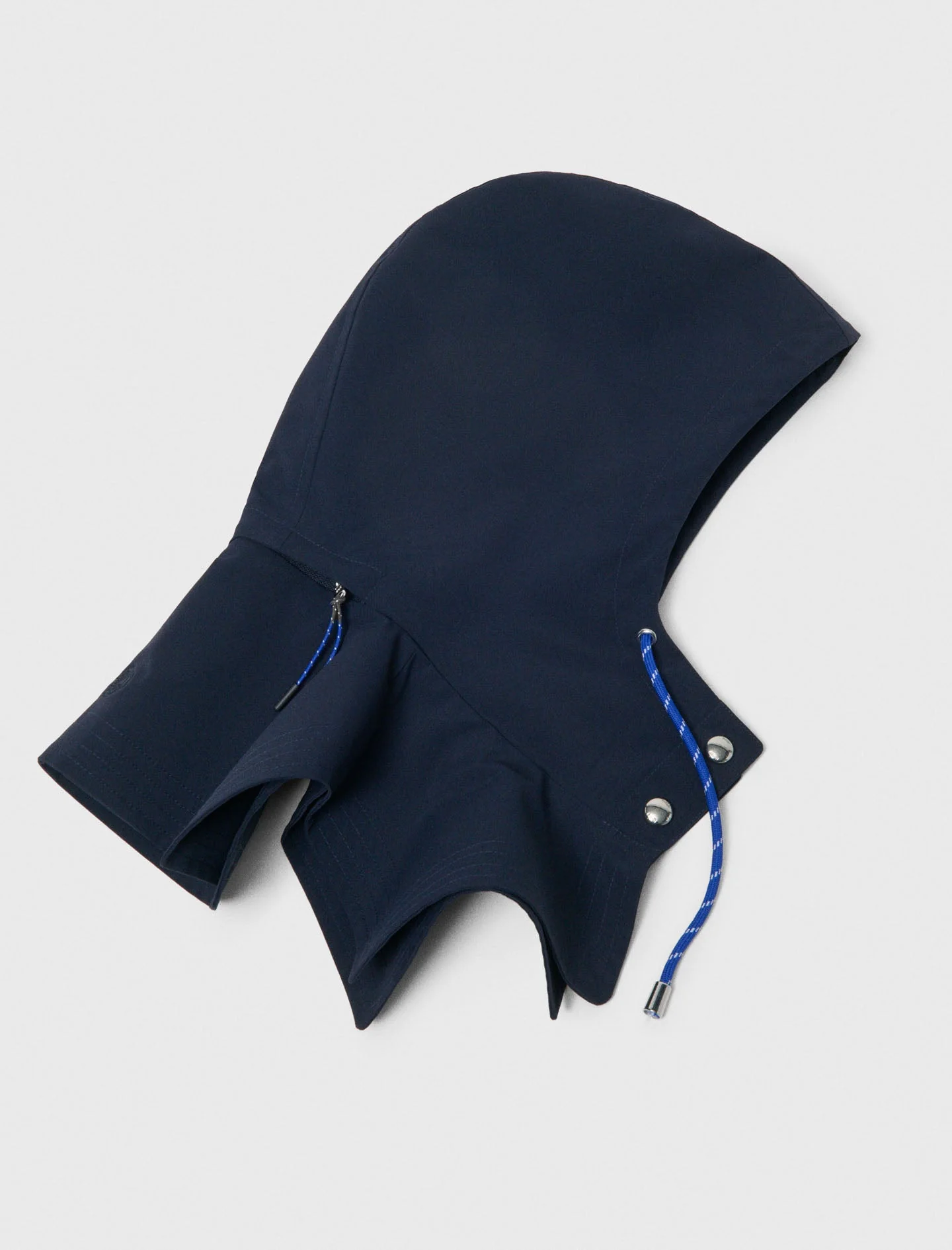 Waterproof Drawstring Hood Navy - Image 9