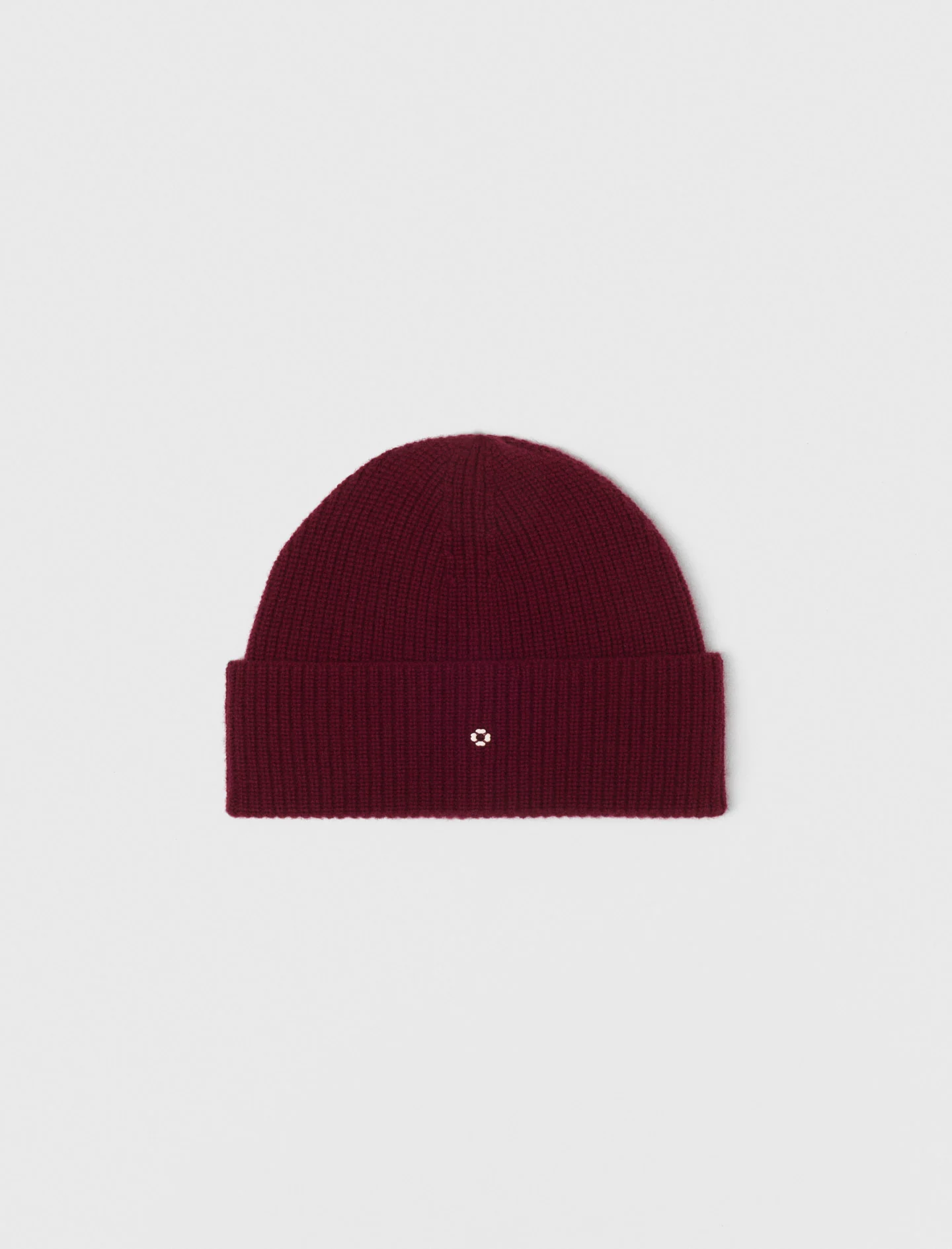 Wool and cashmere hat Burgundy