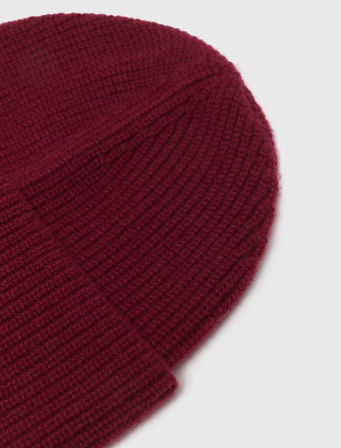 Wool and cashmere hat Burgundy - Image 4