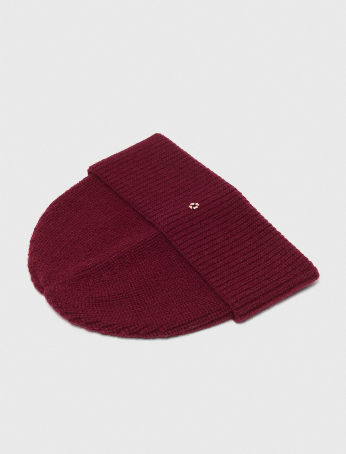 Wool and cashmere hat Burgundy - Image 5