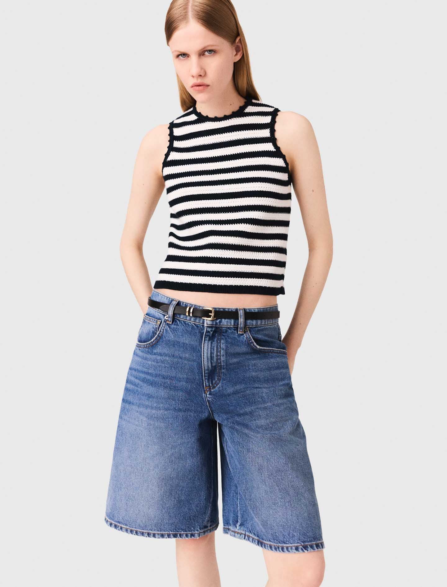 Thin belt with square buckle Black - Image 3