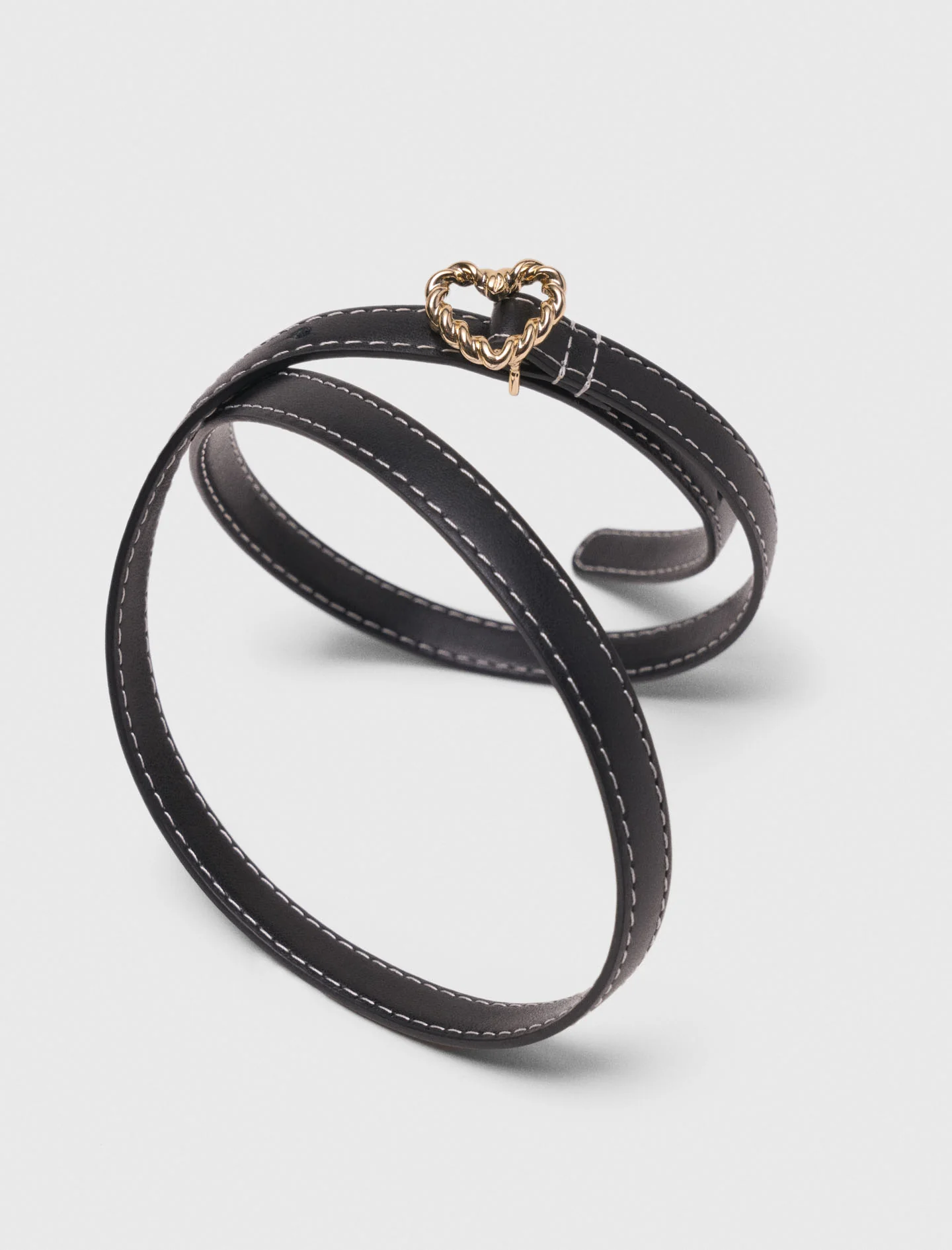 Slim heart belt Black - Image 4