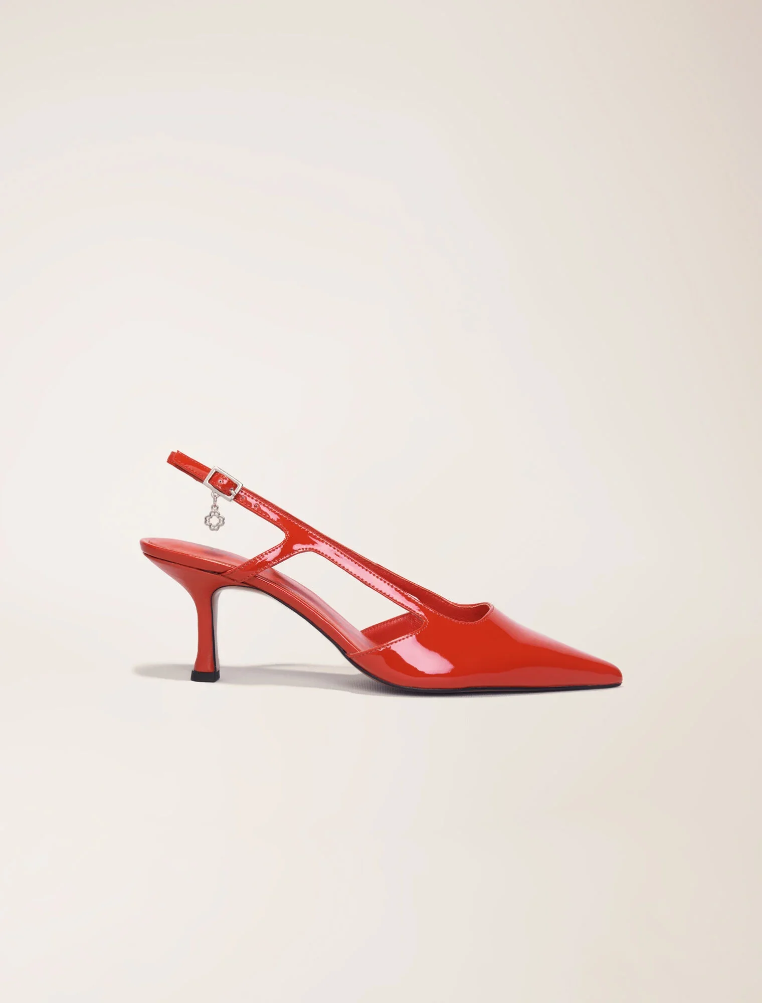 Patent leather slingback pumps Red - Image 6