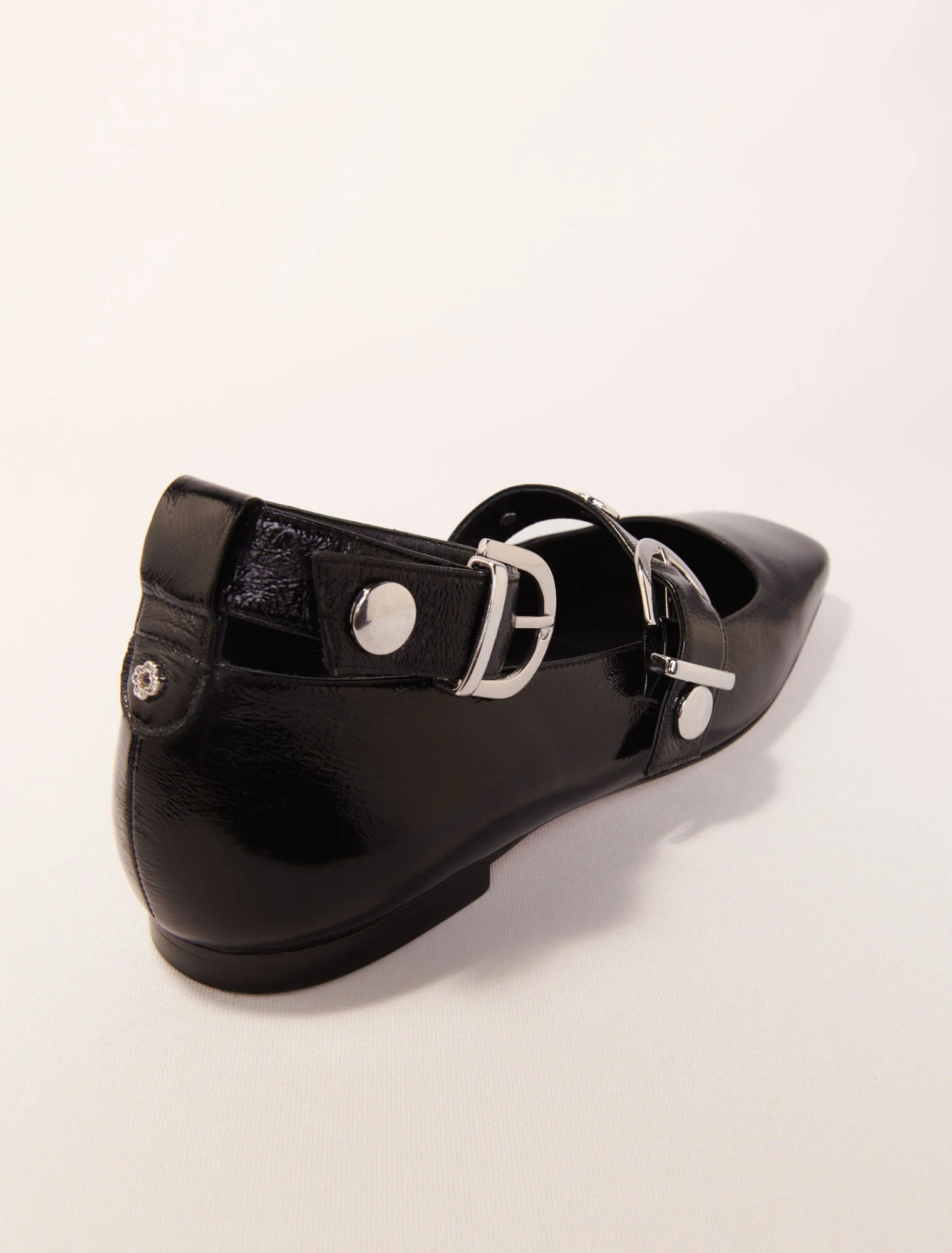 Studded leather mary jane pumps Black - Image 5