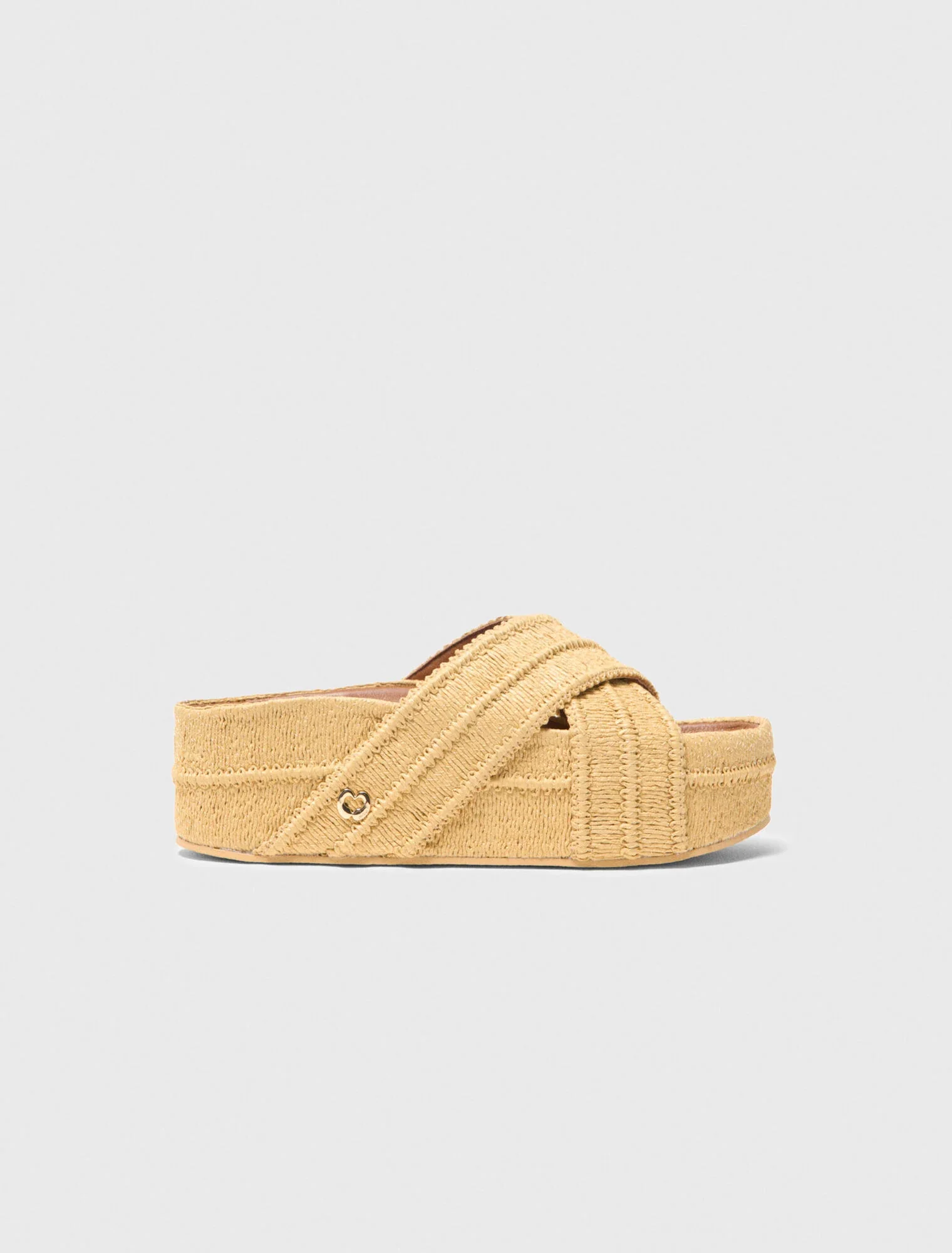 Platform Sandals Beige