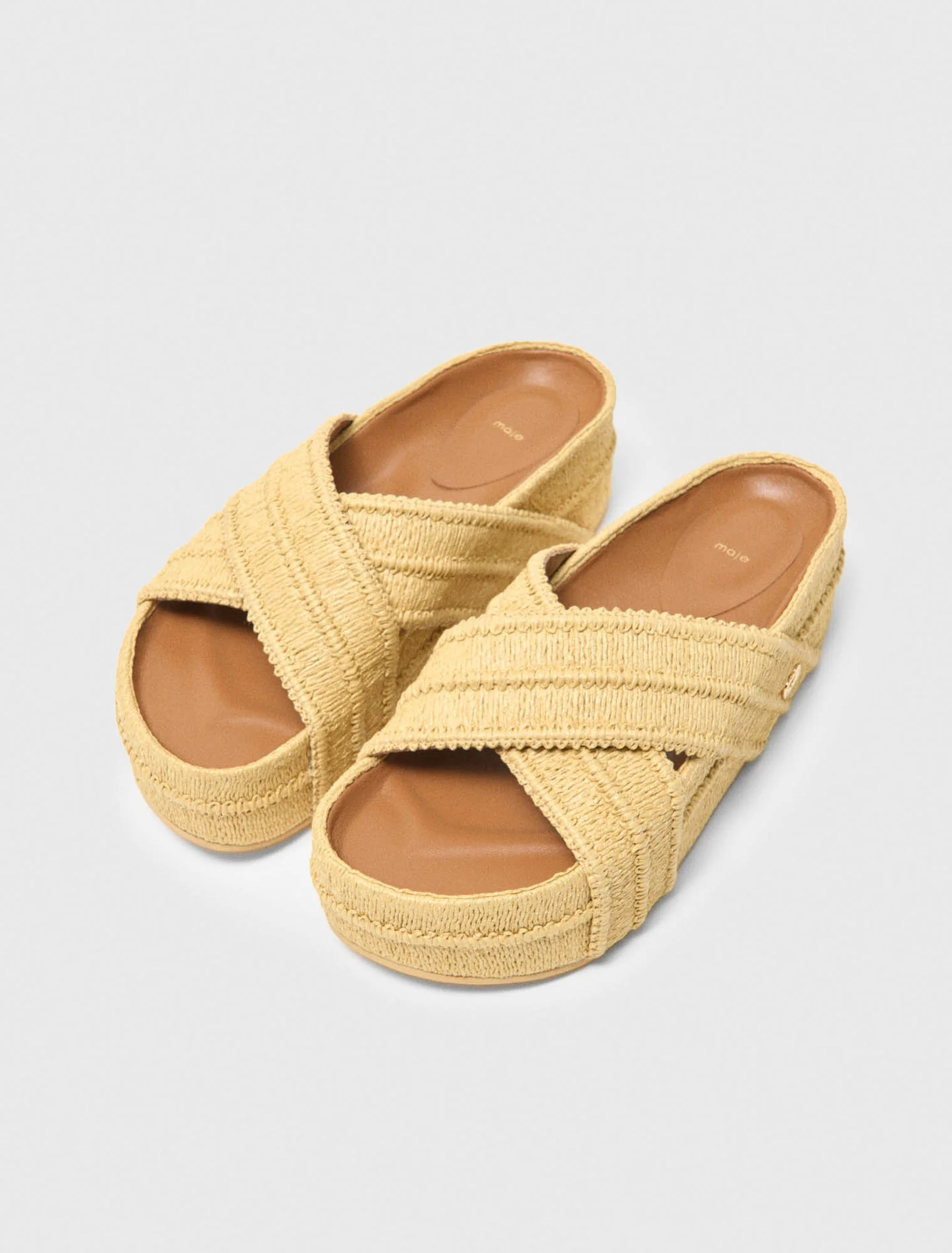 Platform Sandals Beige - Image 3