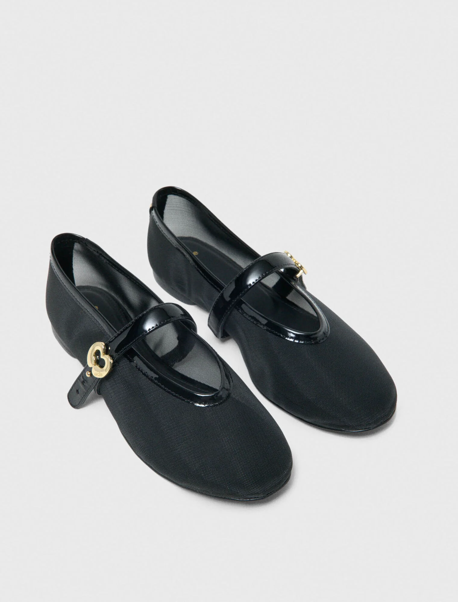 Mesh Ballet Flats Black - Image 3