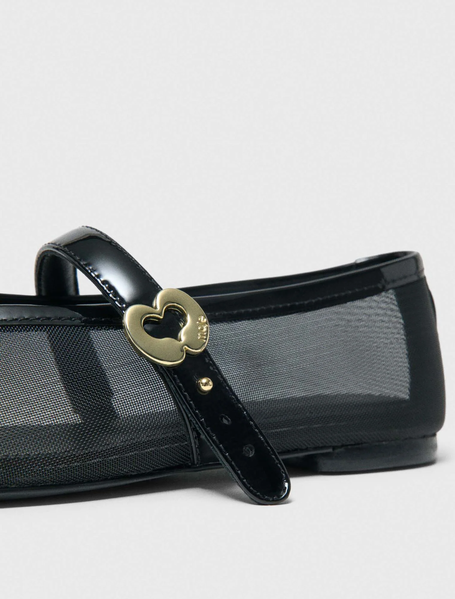 Mesh Ballet Flats Black - Image 6