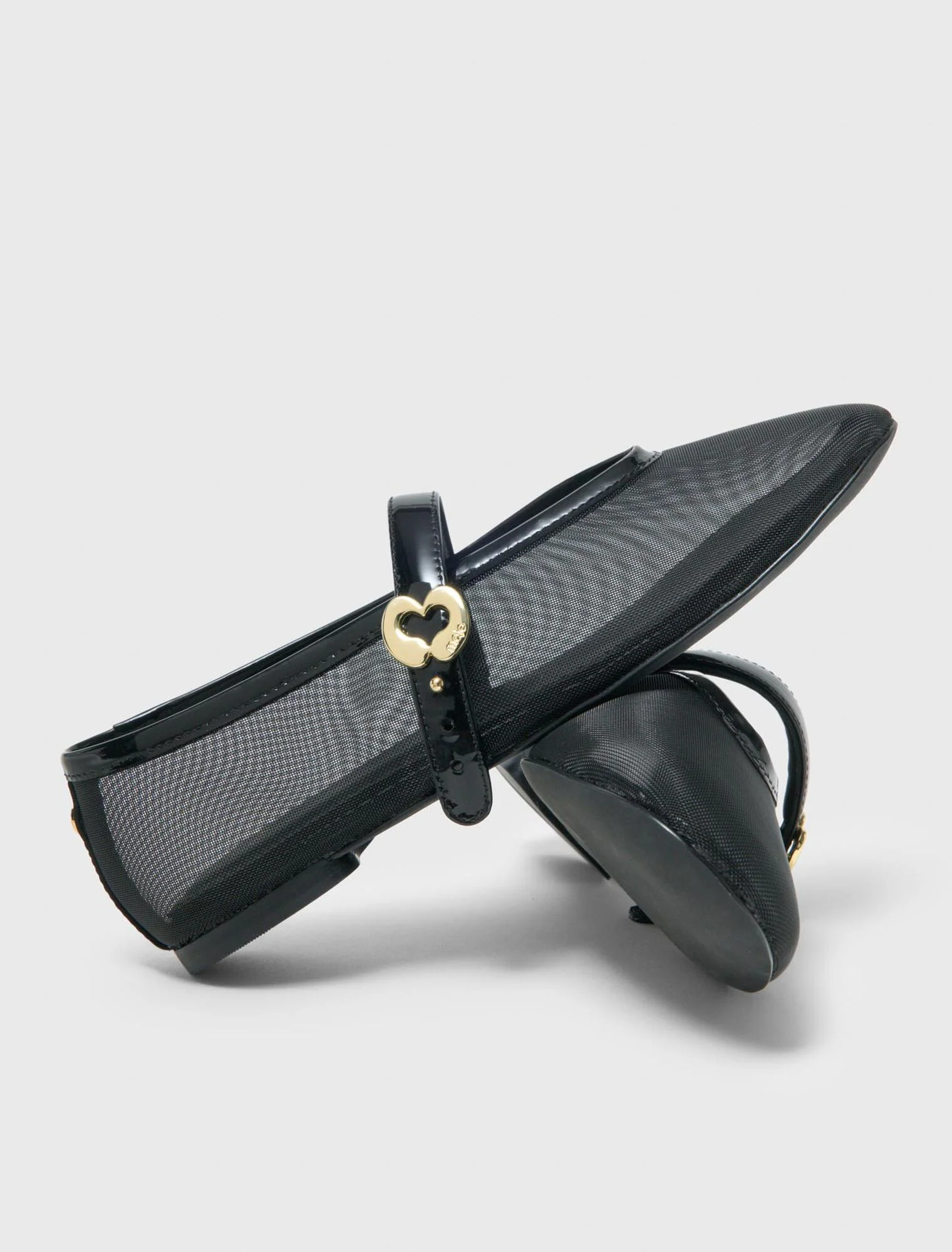 Mesh Ballet Flats Black - Image 7