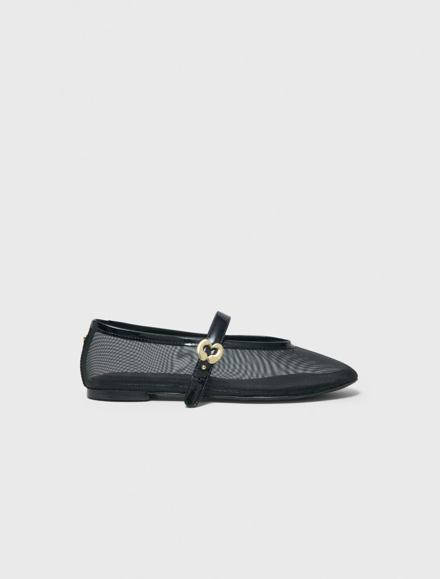 Mesh Ballet Flats Black - Image 8