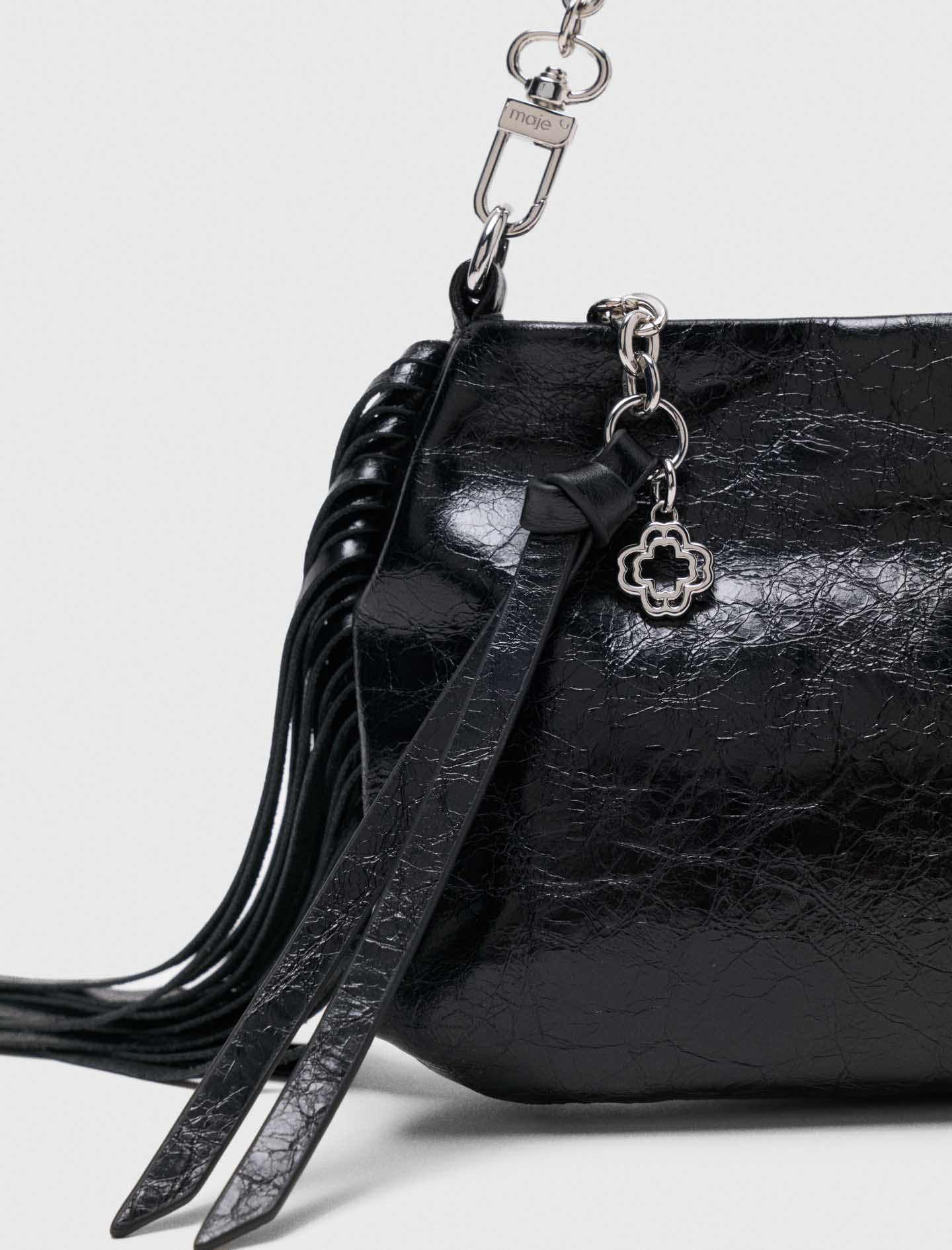 Patent leather Miss M clutch bag Black - Image 6