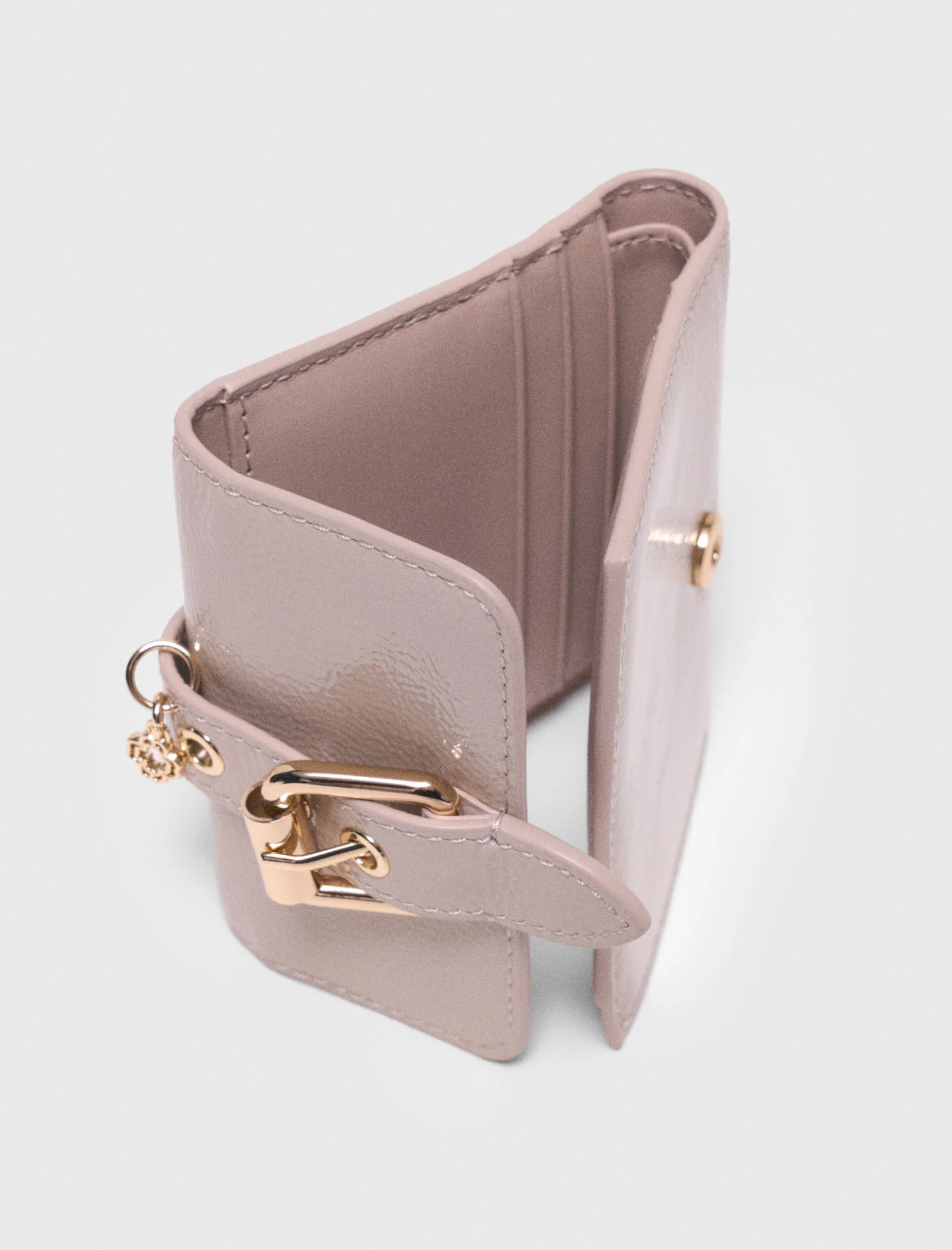 Miss M Naplak Leather Wallet Mastic Beige - Image 4