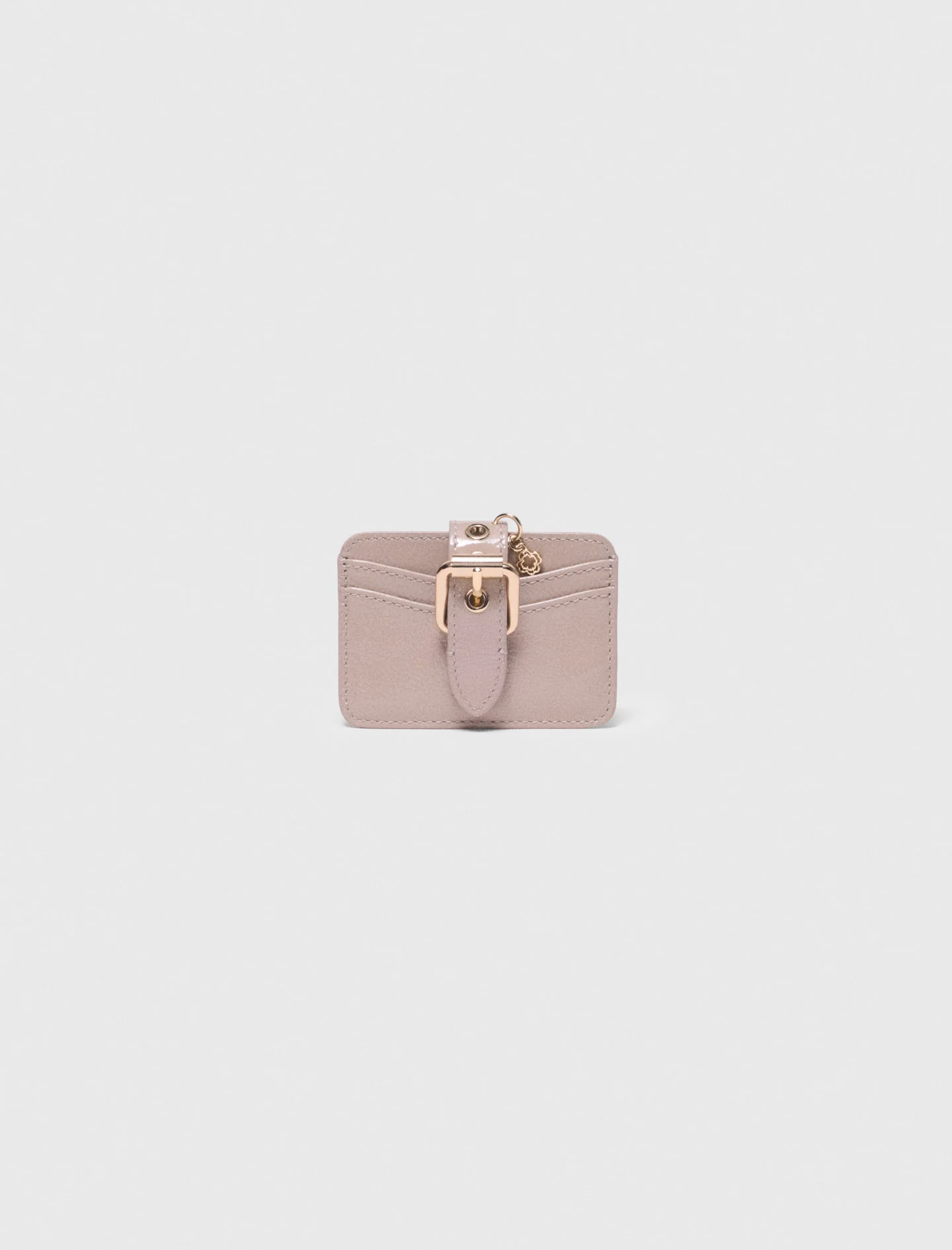 Miss M Naplak Leather Card Case Mastic Beige - Image 7