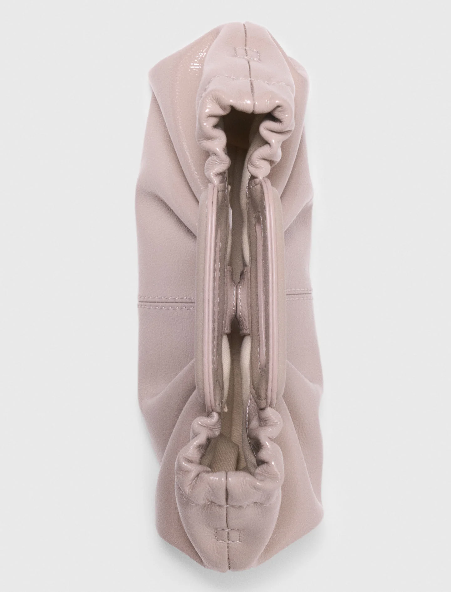 Mini Naplak Leather Clutch Mastic Beige - Image 3
