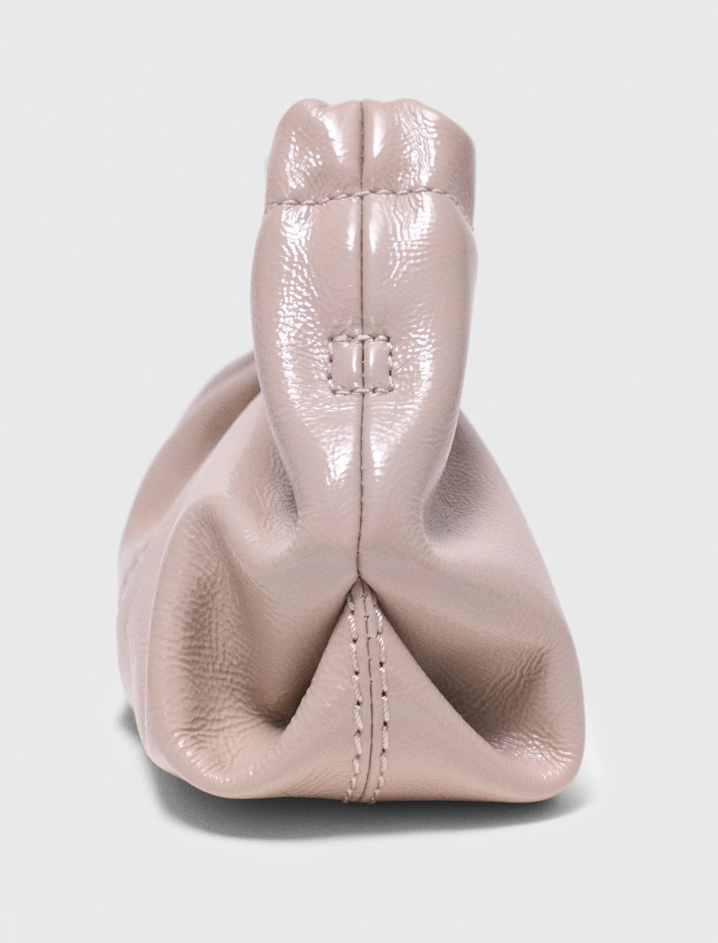 Mini Naplak Leather Clutch Mastic Beige - Image 4