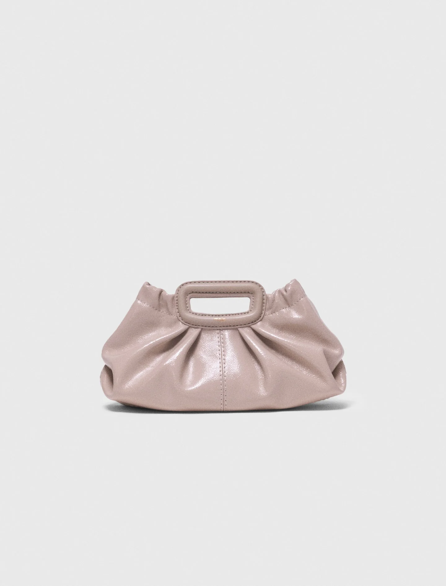 Mini Naplak Leather Clutch Mastic Beige - Image 7