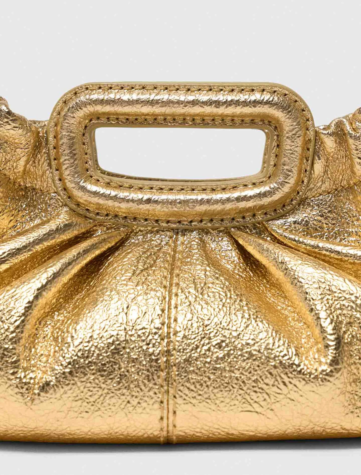 Metallic Leather Milpli Mini Clutch Gold - Image 4