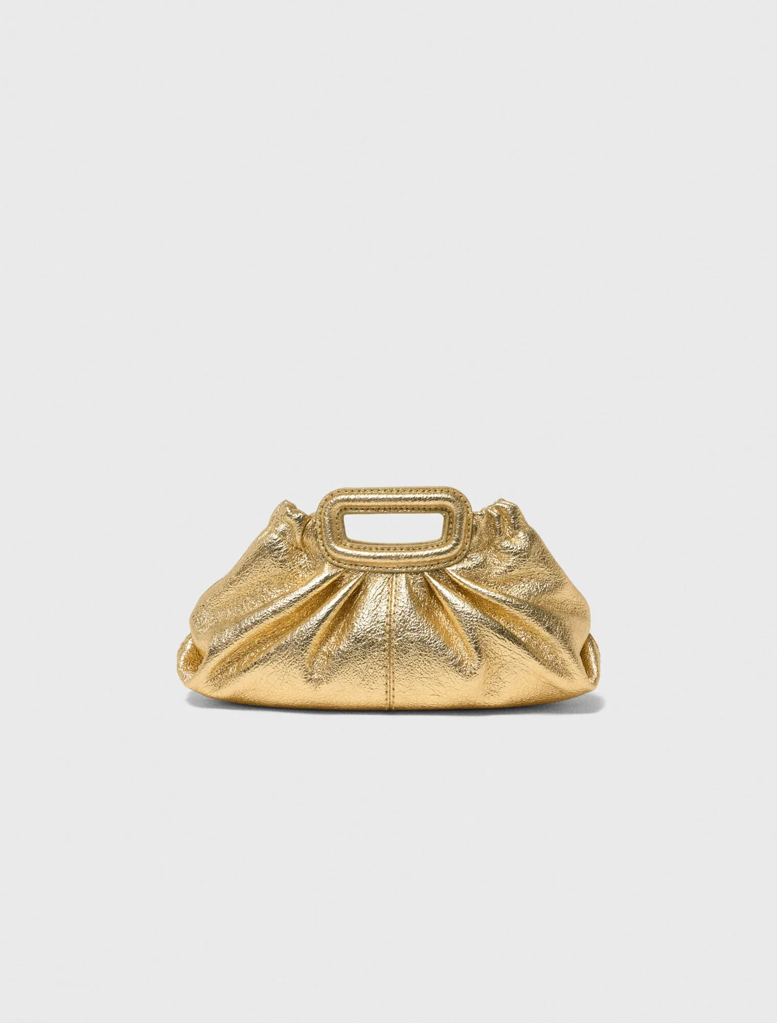 Metallic Leather Milpli Mini Clutch Gold - Image 7