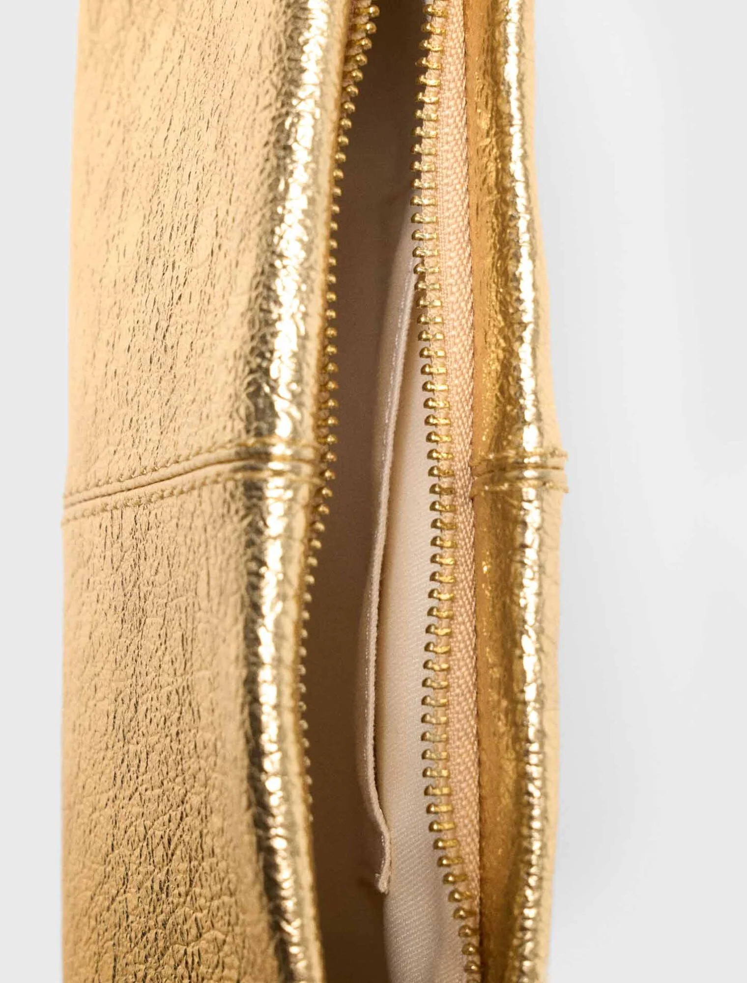 Metallic Miss M Clutch Bag Gold - Image 6
