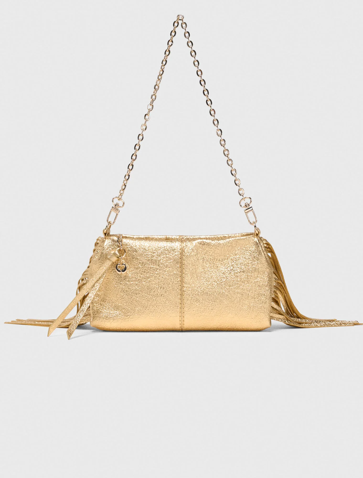 Metallic Miss M Clutch Bag Gold - Image 8