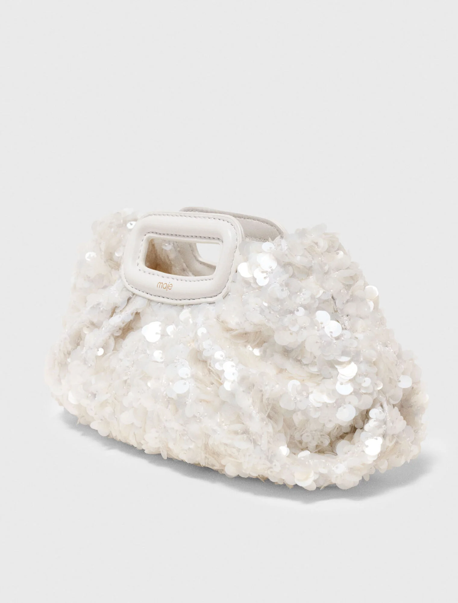 Sequins Milpli Mini Clutch White - Image 4