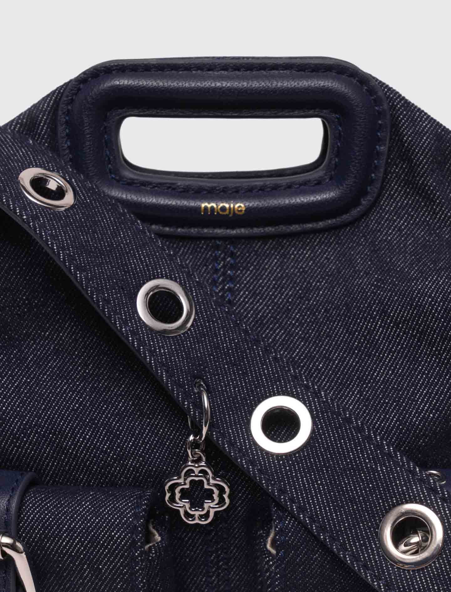 Miss M pockets denim bag Navy - Image 3