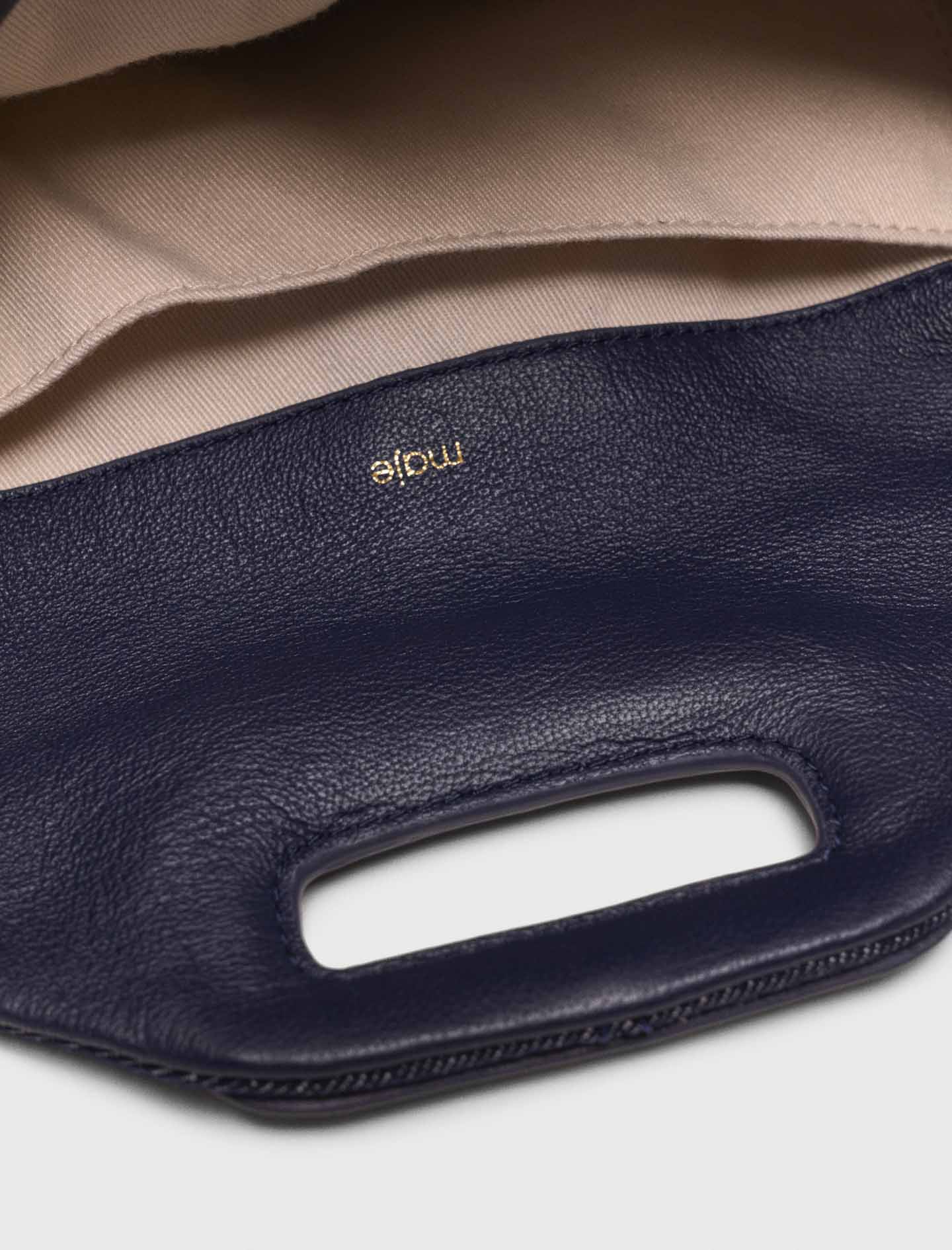 Miss M pockets denim bag Navy - Image 4