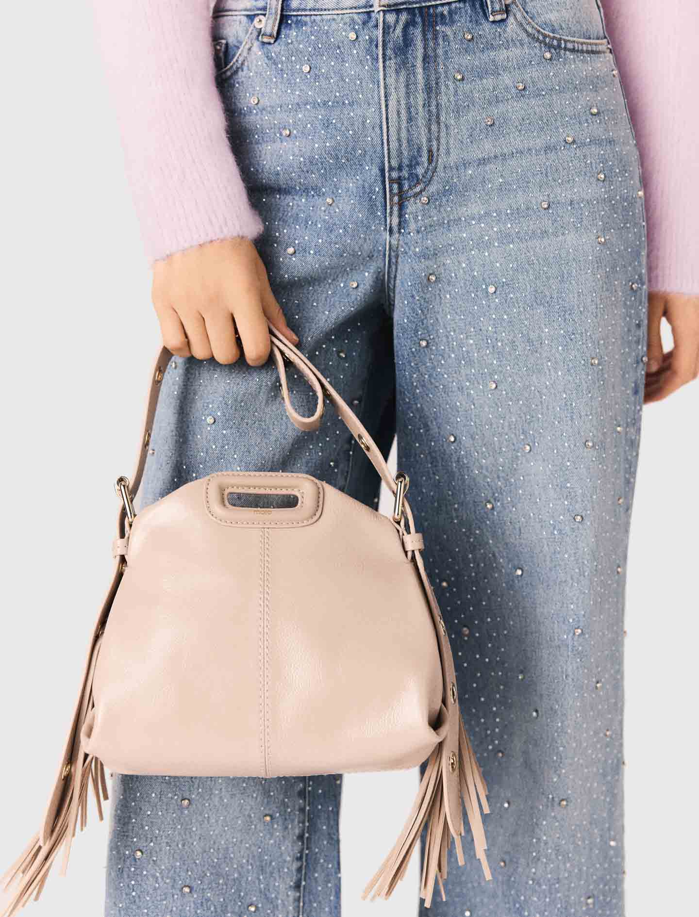 Naplak Leather Miss M Mini Bag Mastic Beige - Image 4