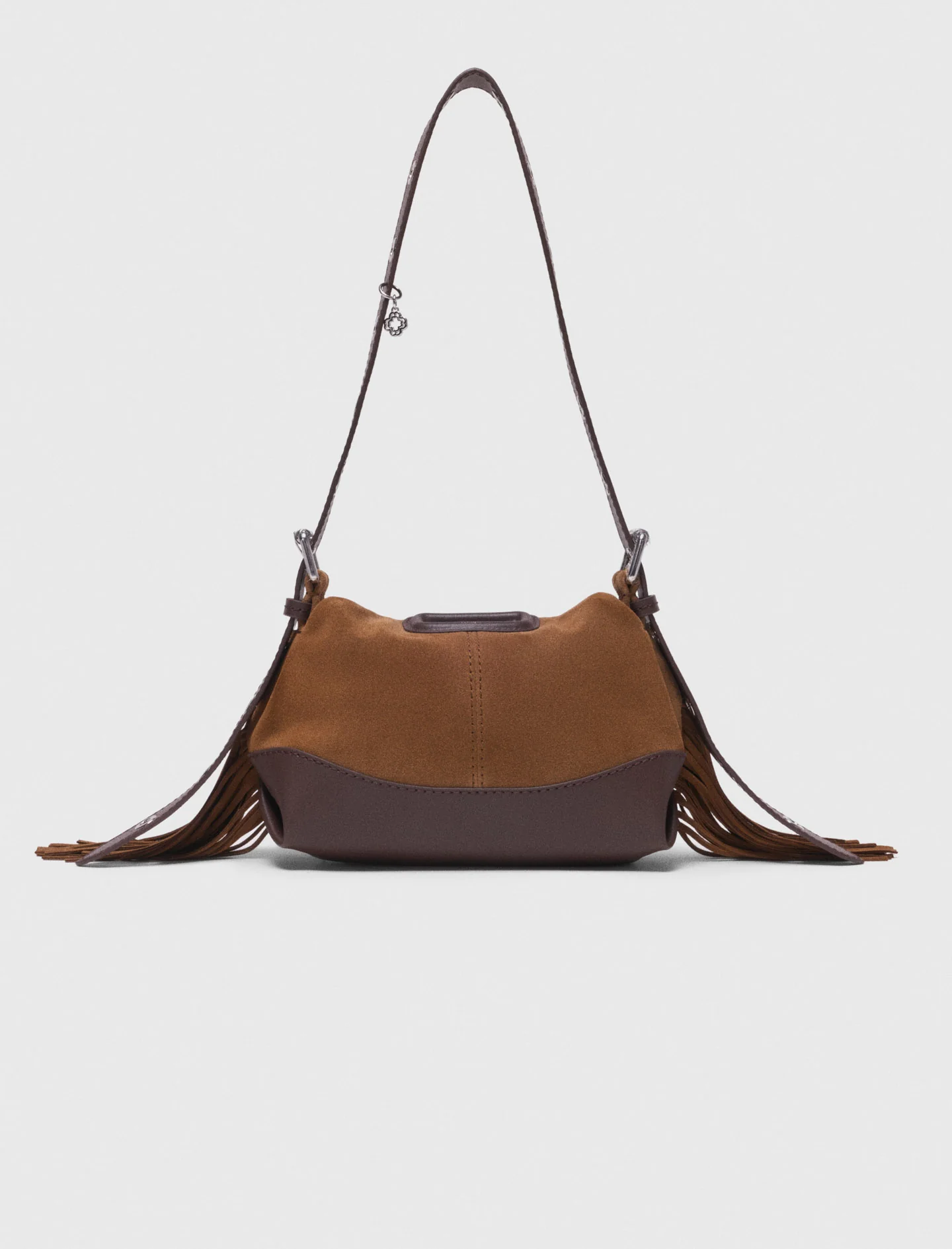 Leather And Suede Miss M Mini Bag Camel/Brown - Image 2