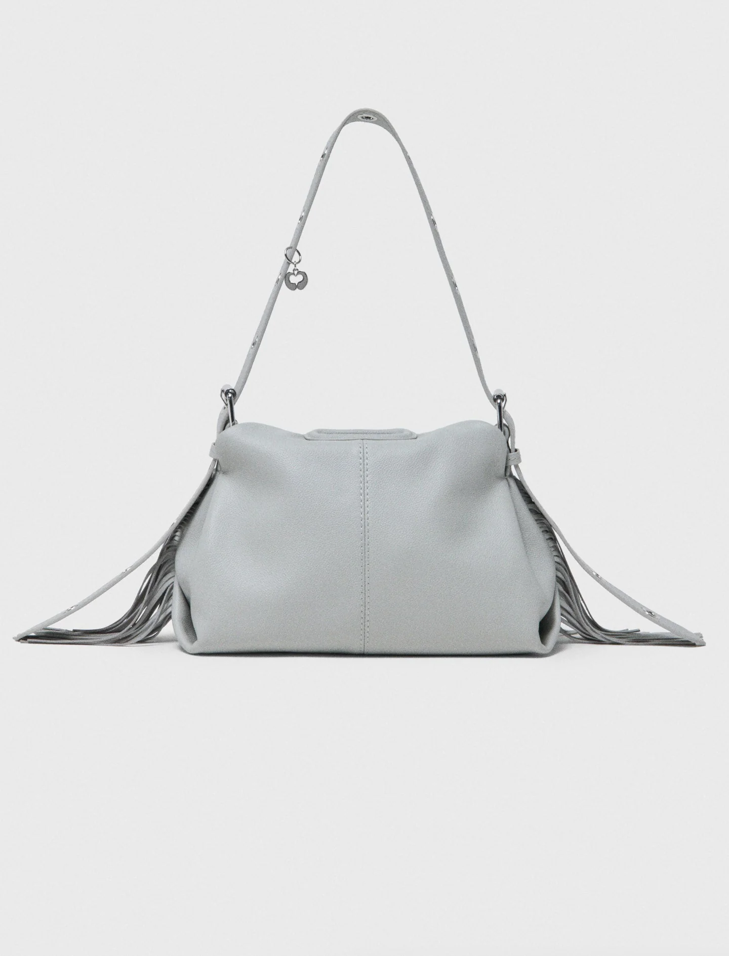 Grained Leather Miss M Bag Light Grey - Image 3