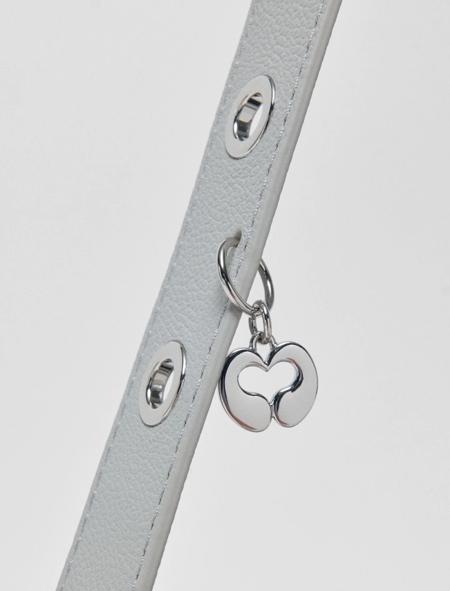 Grained Leather Miss M Bag Light Grey - Image 5