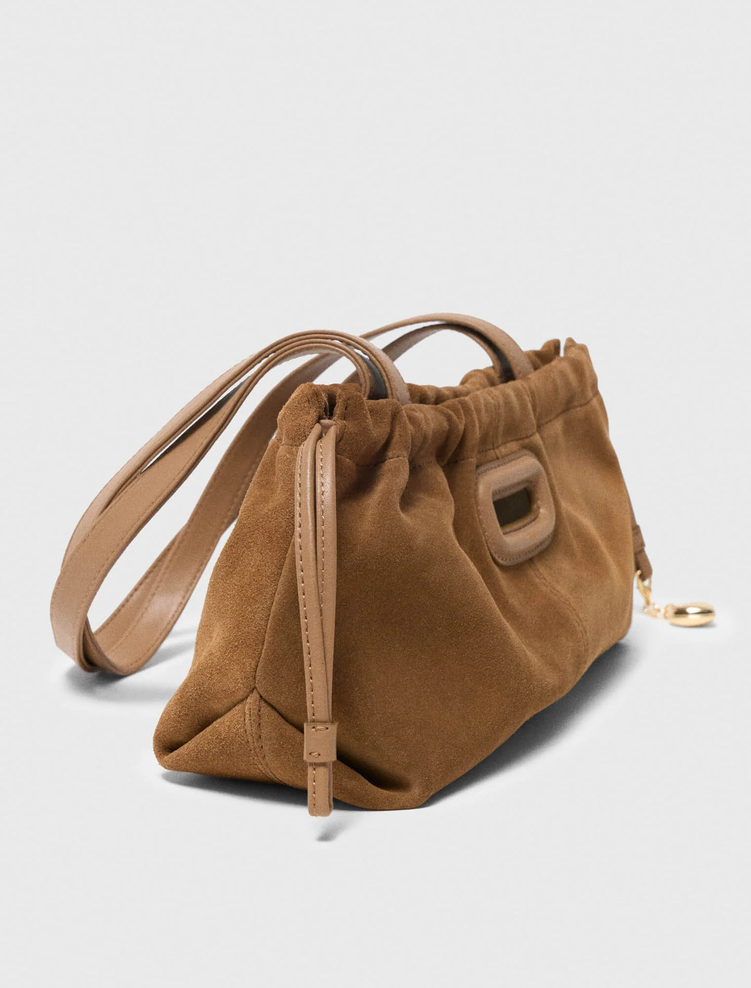 Suede Milpli Gazette Bag Camel - Image 3