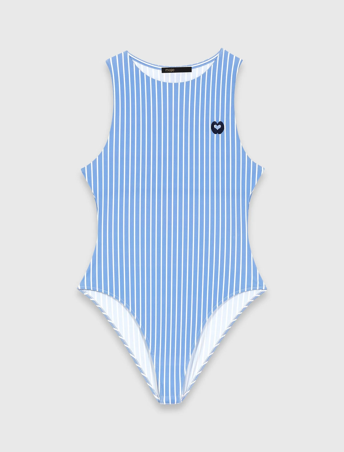 Striped Bodysuit Blue White Stripes - Image 8