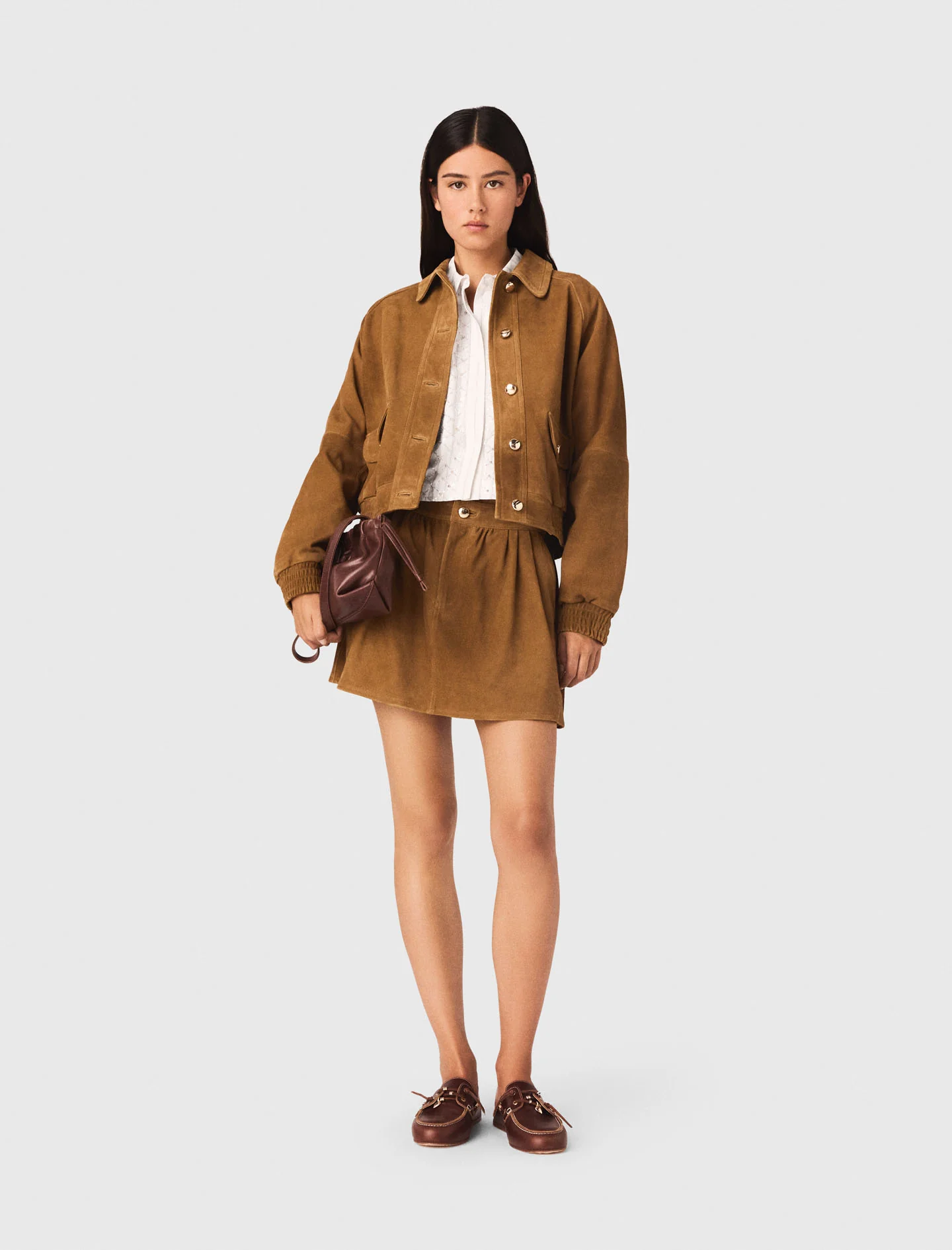Suede Jacket Camel