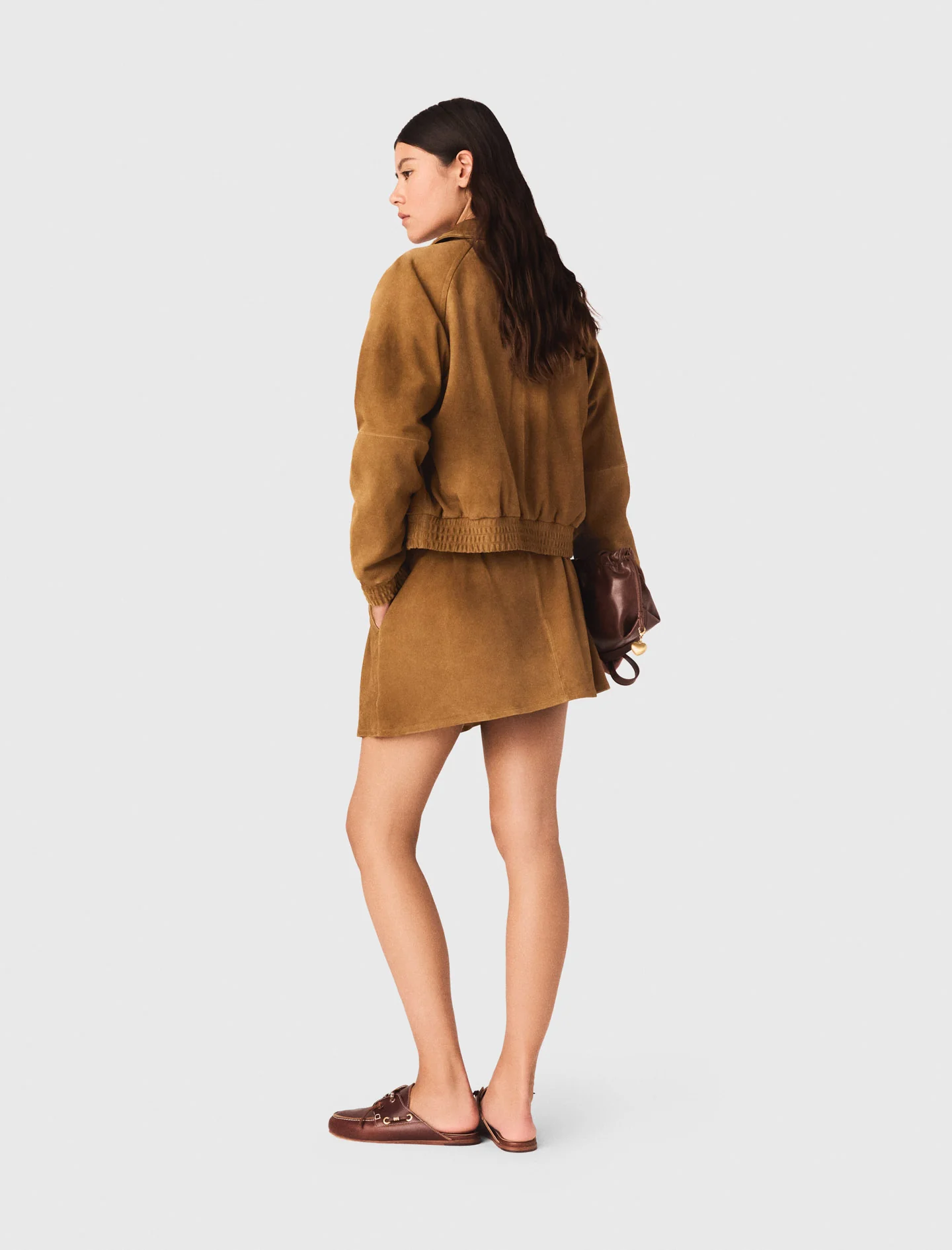 Suede Jacket Camel - Image 3