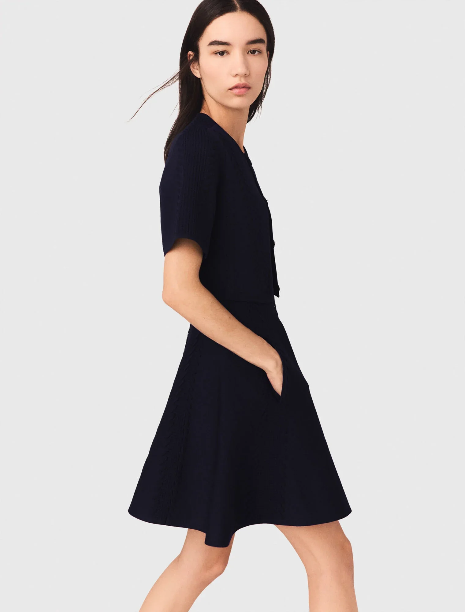 Short cardigan Navy - Image 2