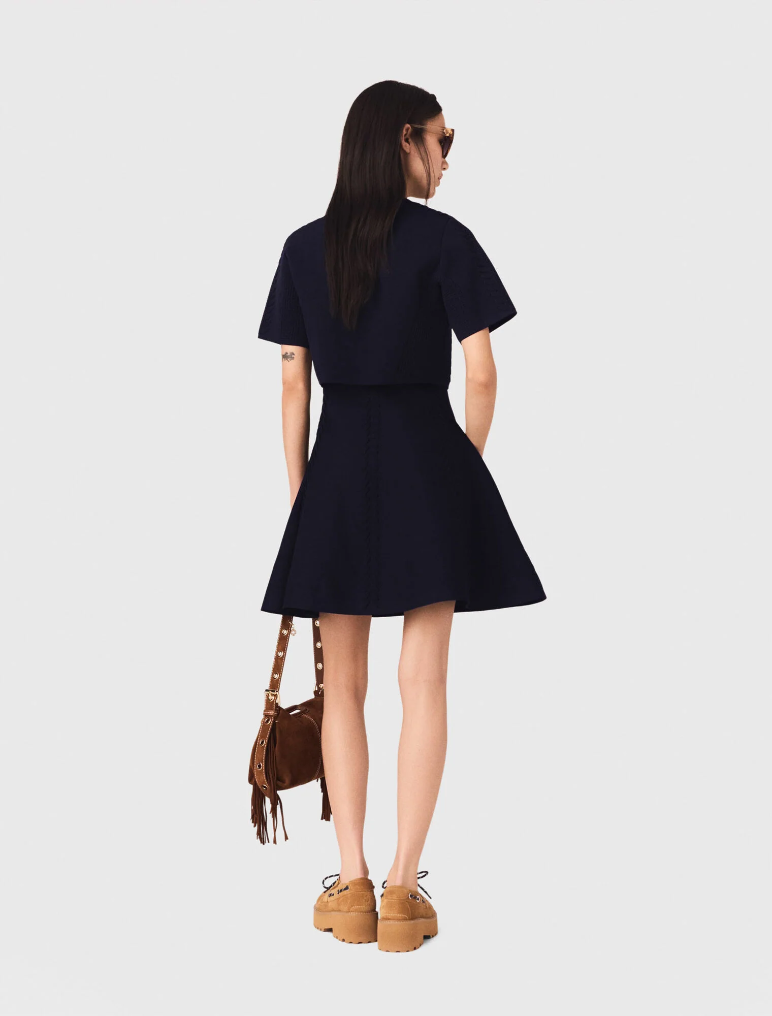 Short cardigan Navy - Image 3