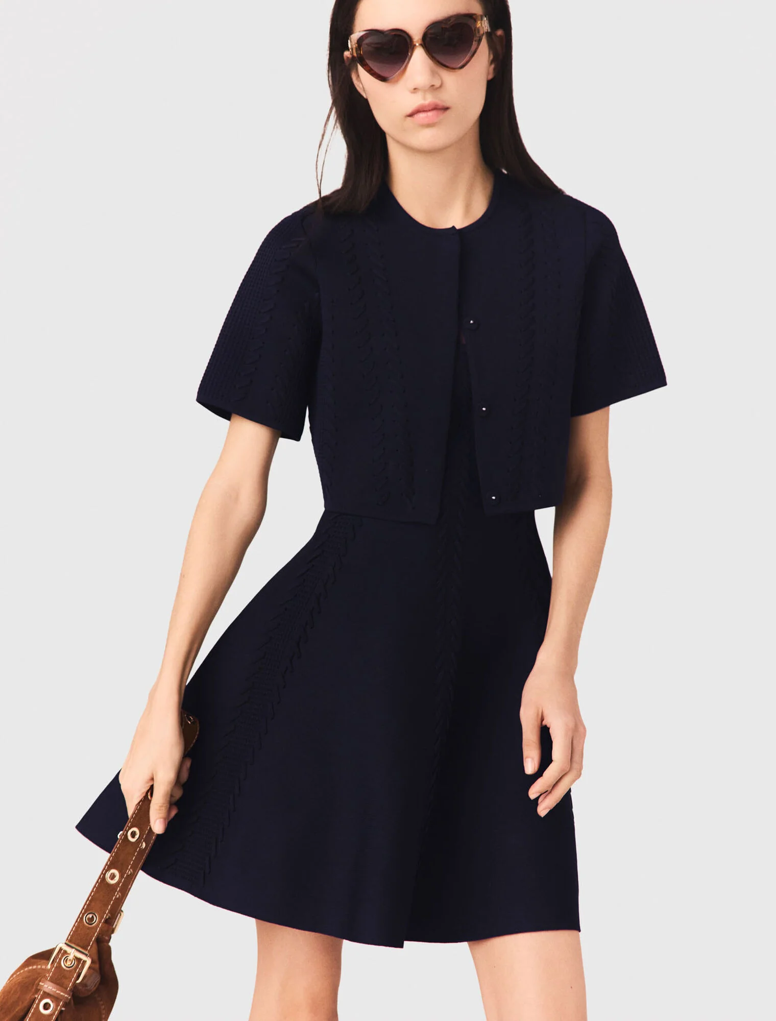Short cardigan Navy - Image 4