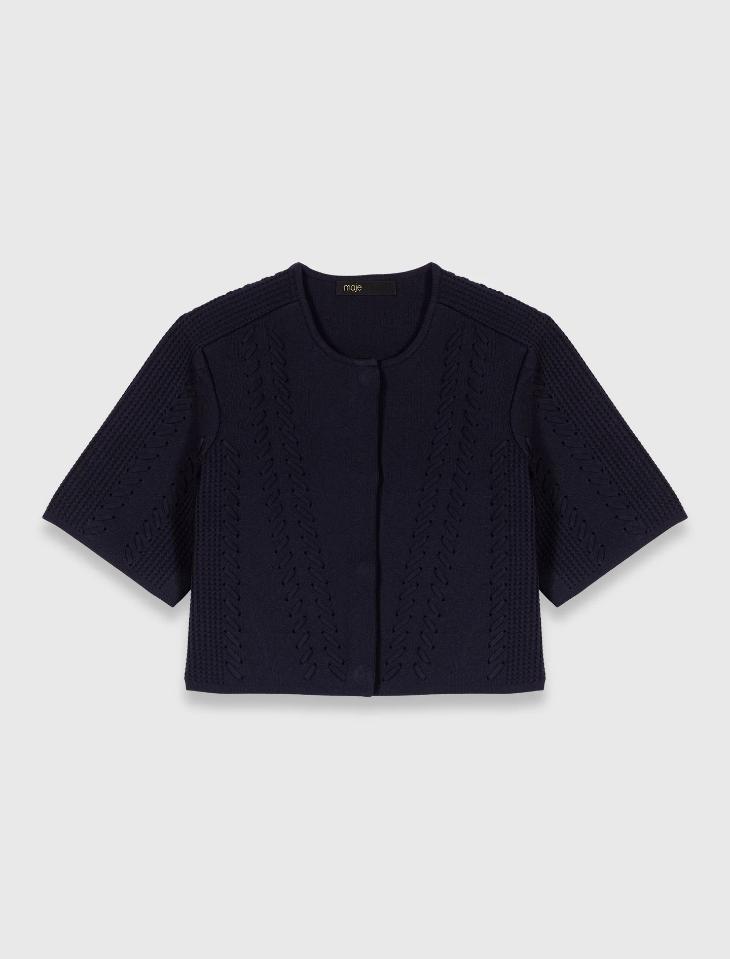 Short cardigan Navy - Image 8