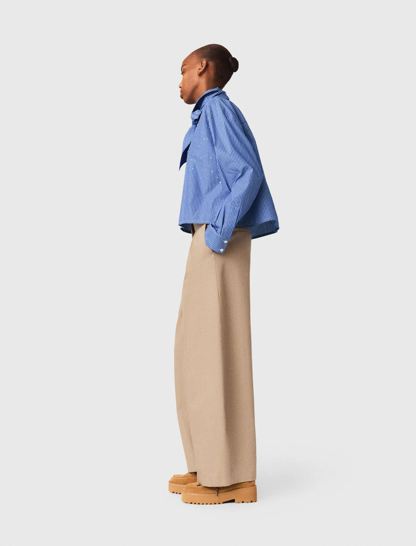 Shirt With Removable Handkerchief Blue - Image 2